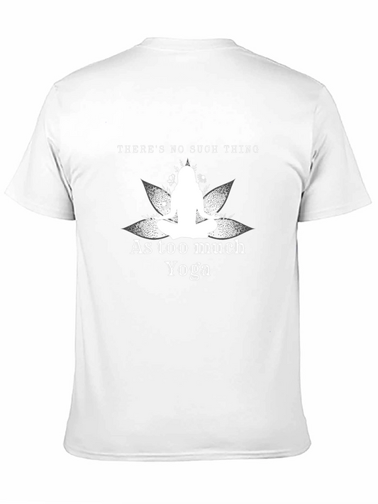 Yoga Lover Graphic Tee - Theres No Such Thing As Too Much