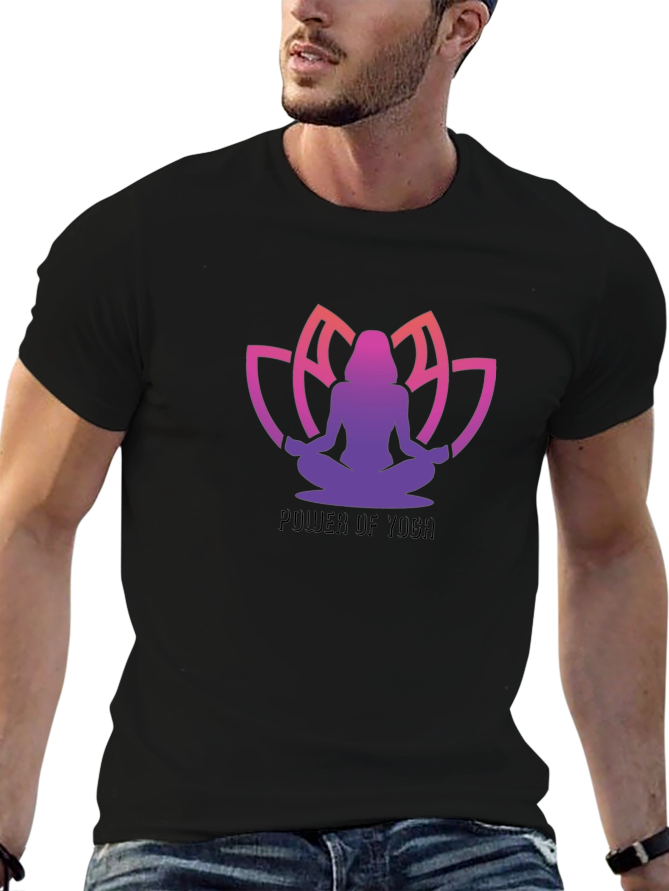 Power of Yoga Black T-Shirt
