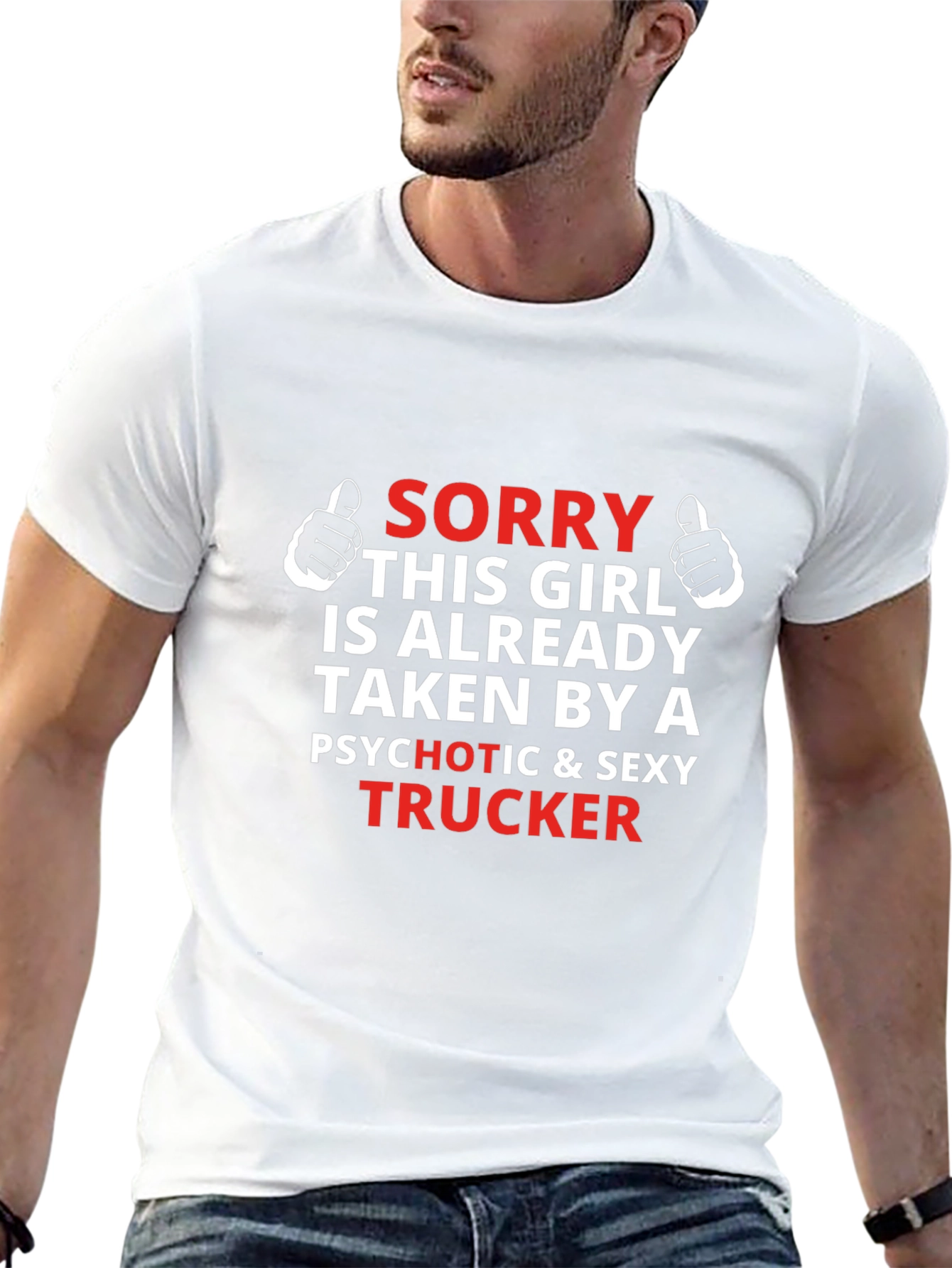Sorry Taken By Trucker T-Shirt