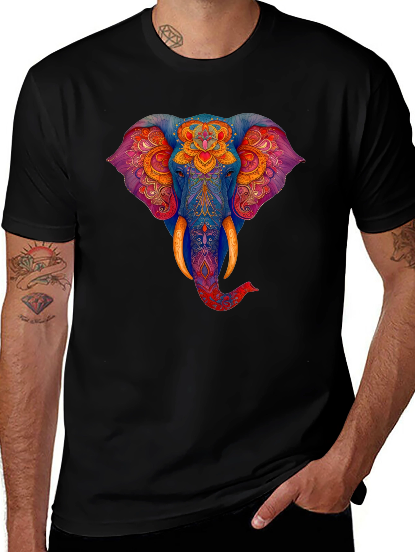 Elephant Graphic Print Tee