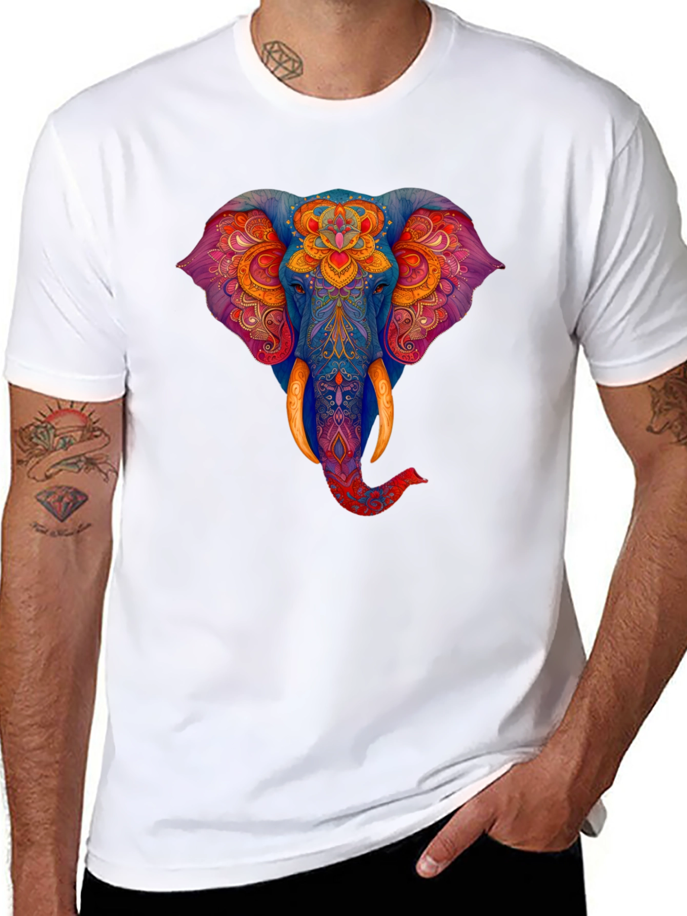 Elephant Graphic Print Tee