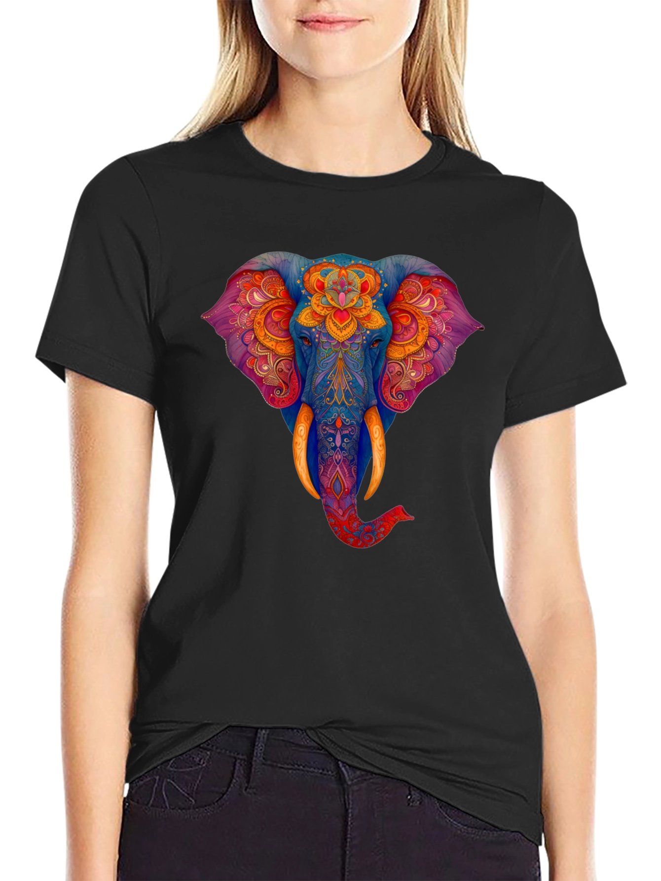 Elephant Graphic Print Tee