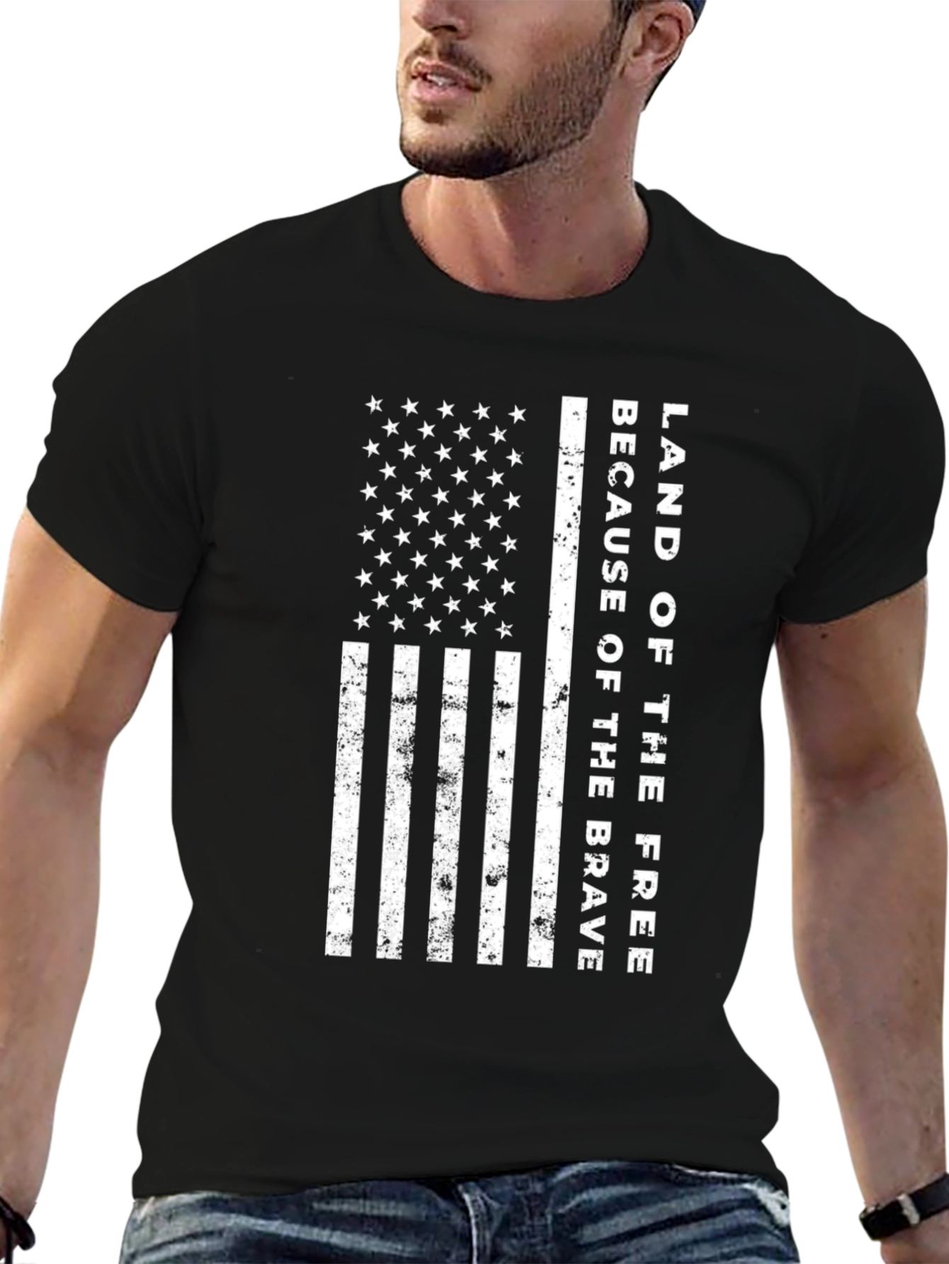 Patriotic Land of Free Graphic Tee