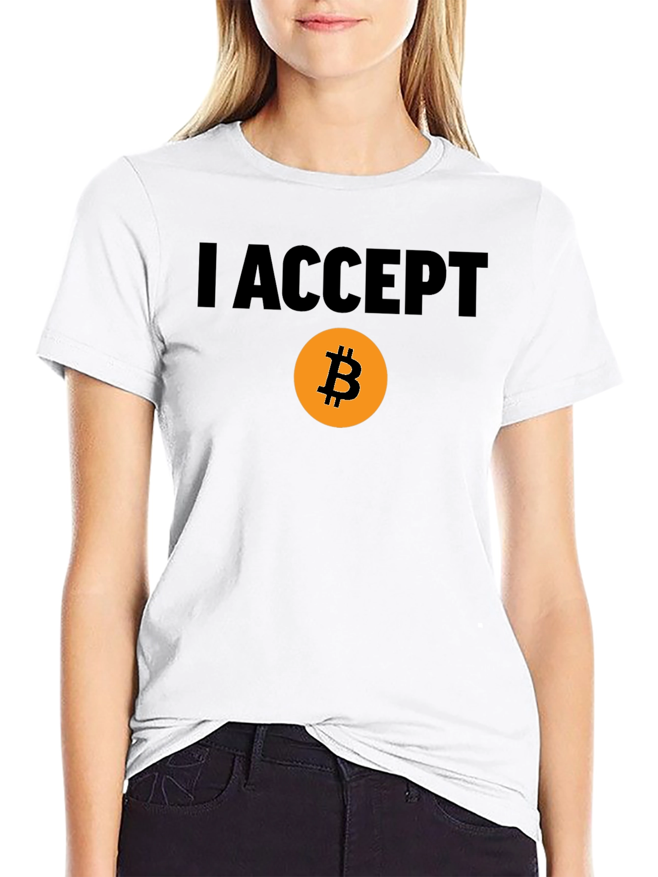 I Accept Bitcoin T-Shirt - Crypto Currency Tee