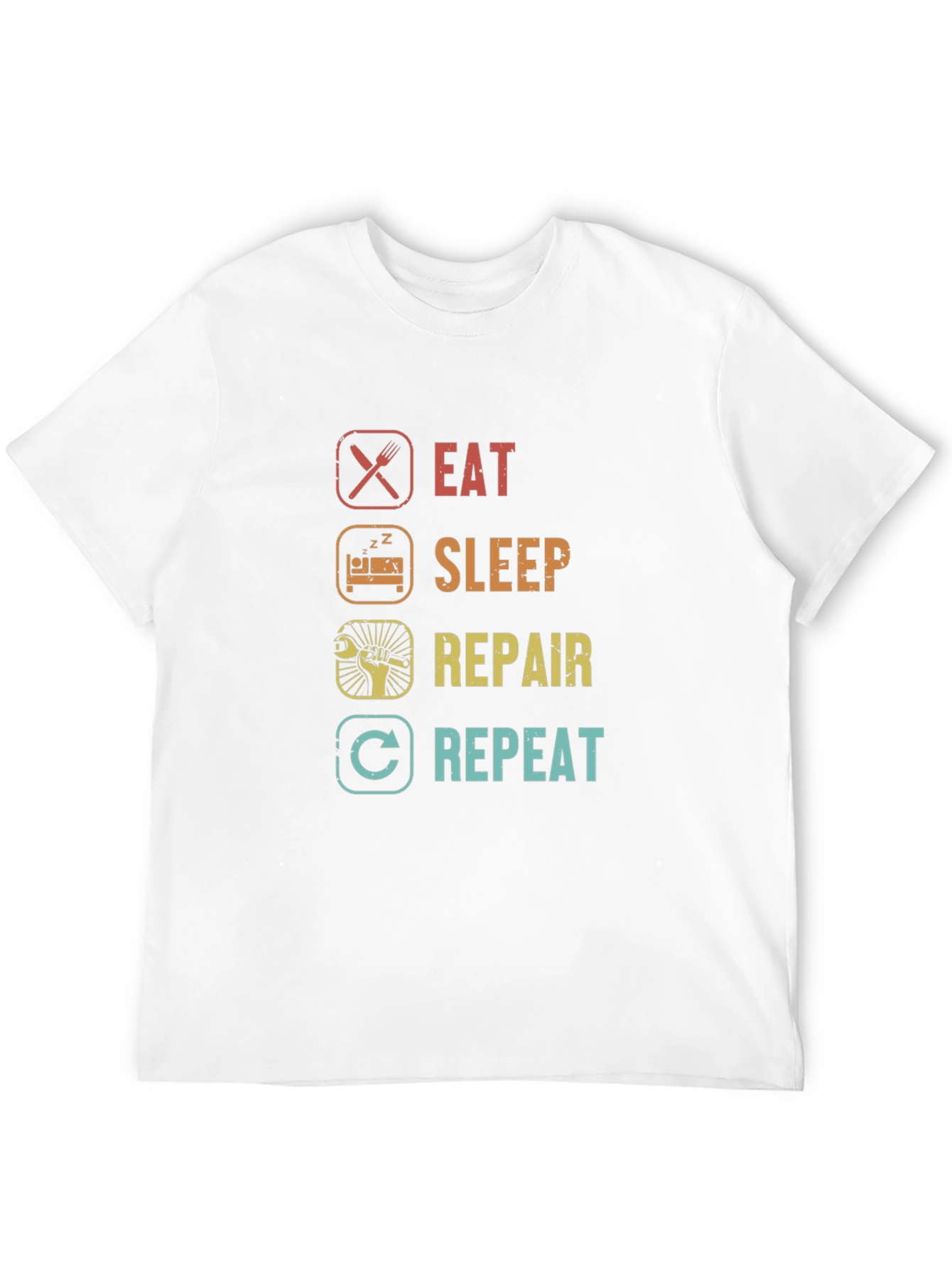 Eat Sleep Repair Repeat Graphic Tee