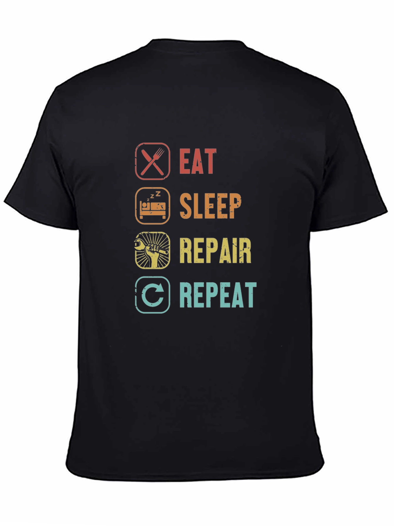 Eat Sleep Repair Repeat Graphic Tee