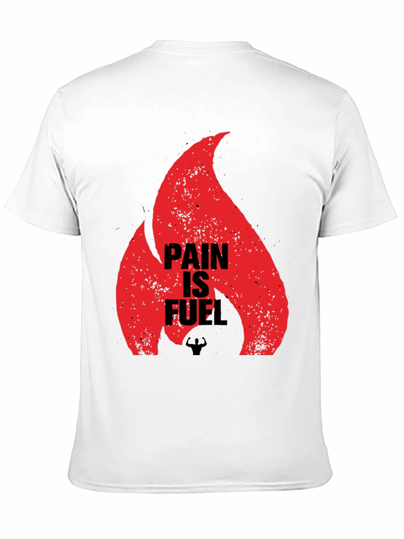 Pain is Fuel Graphic T-Shirt - Motivational Gym Wear