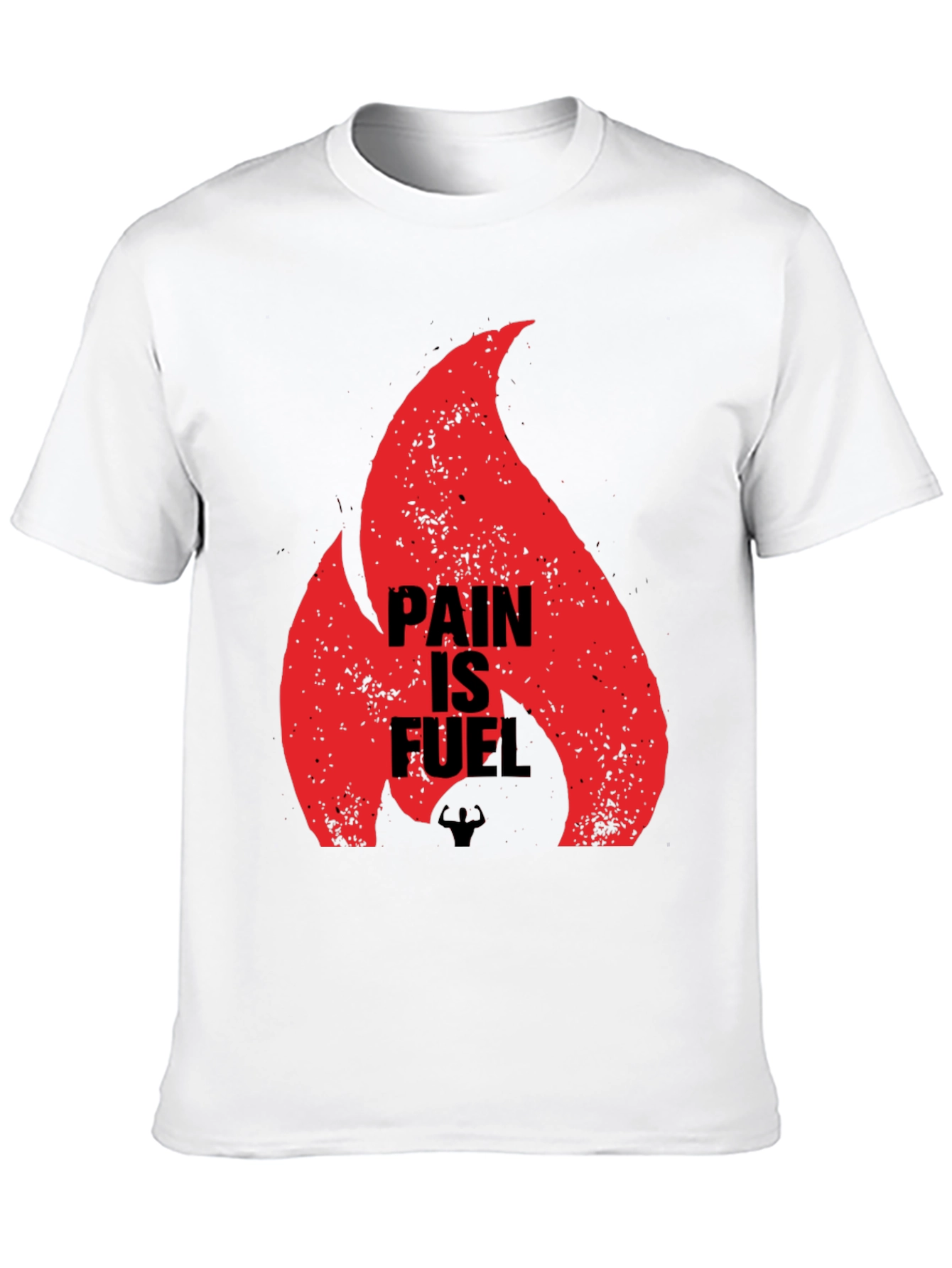 Pain is Fuel Graphic T-Shirt - Motivational Gym Wear