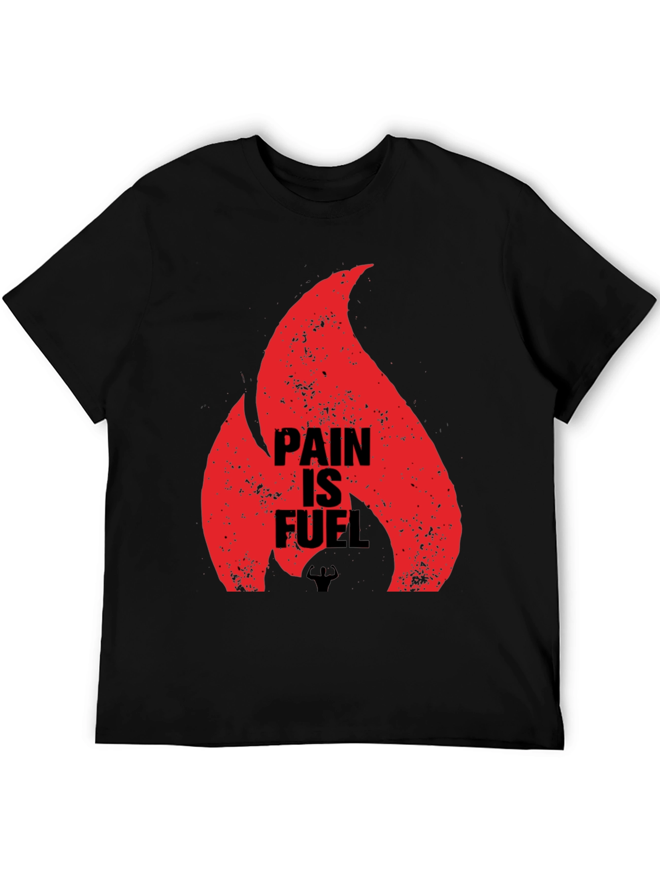 Pain is Fuel Graphic T-Shirt - Motivational Gym Wear