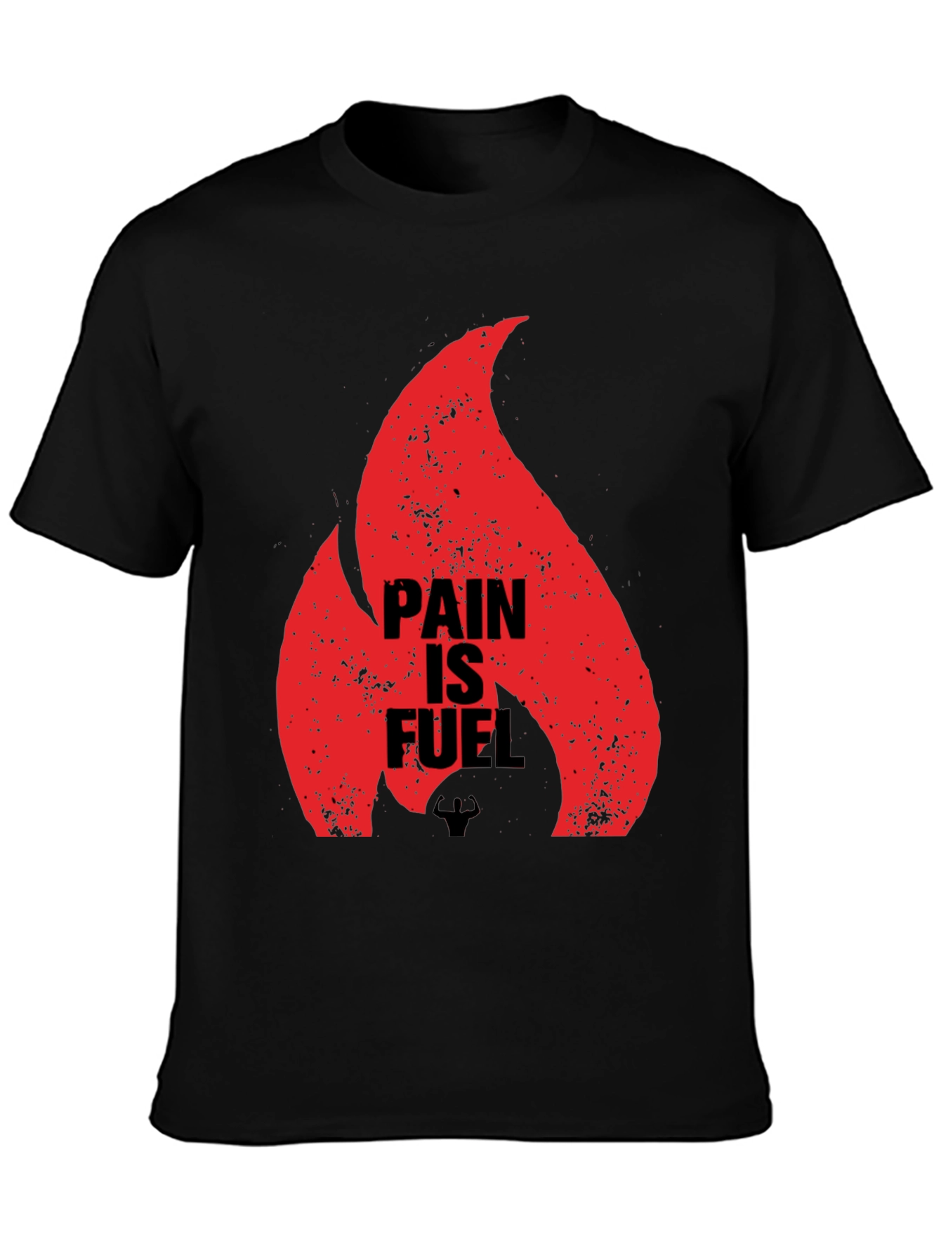 Pain is Fuel Graphic T-Shirt - Motivational Gym Wear
