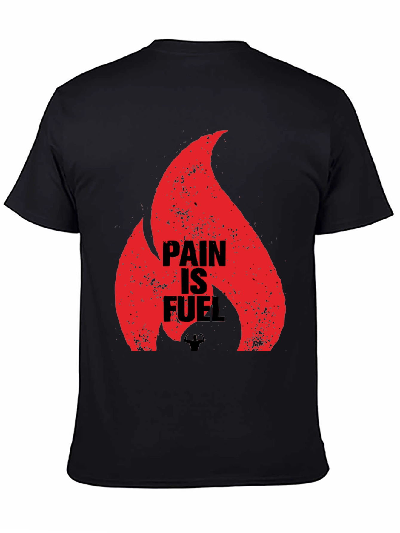 Pain is Fuel Graphic T-Shirt - Motivational Gym Wear