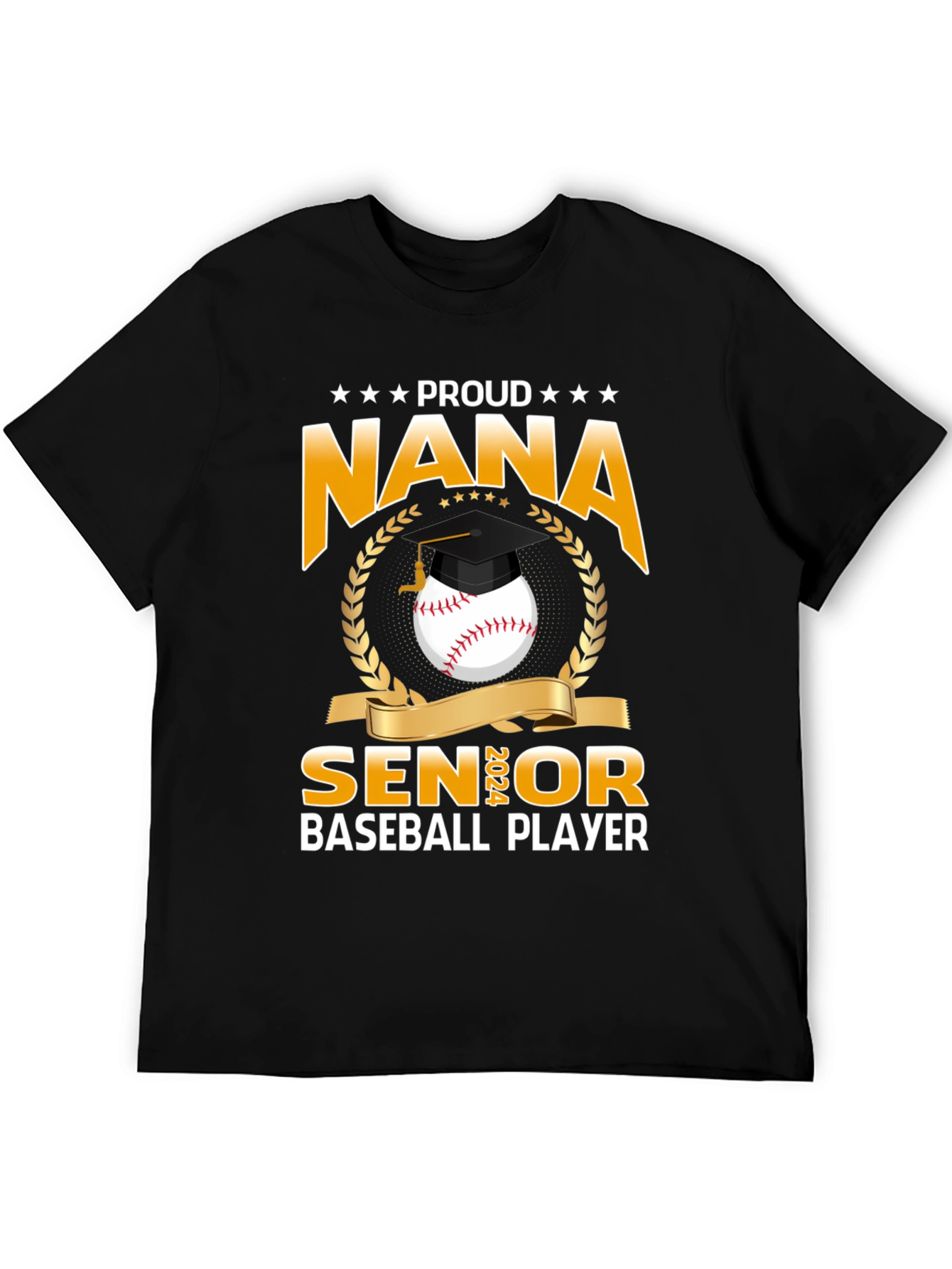 Proud Nana Senior Baseball Player T-Shirt