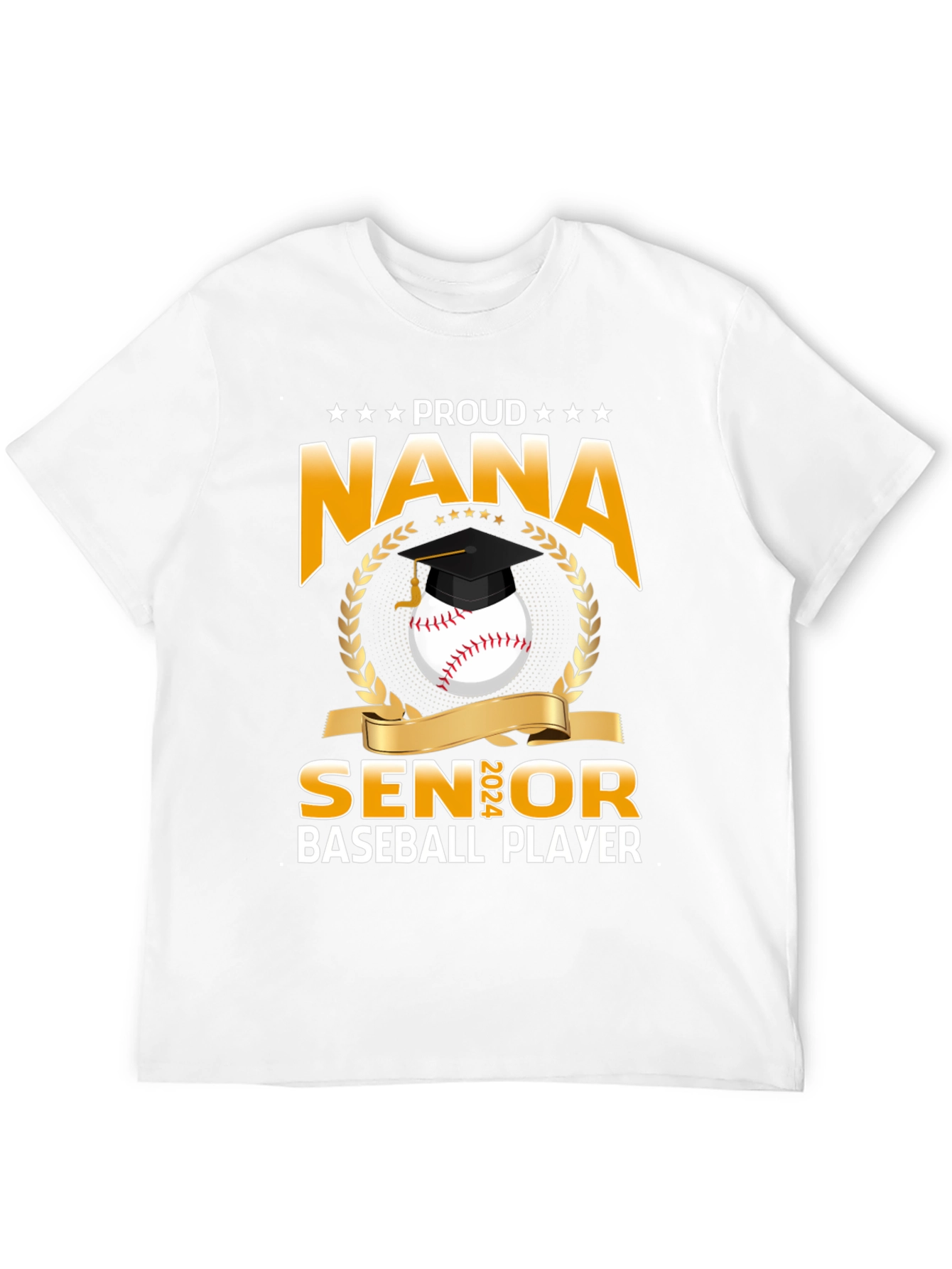 Proud Nana Senior Baseball Player T-Shirt