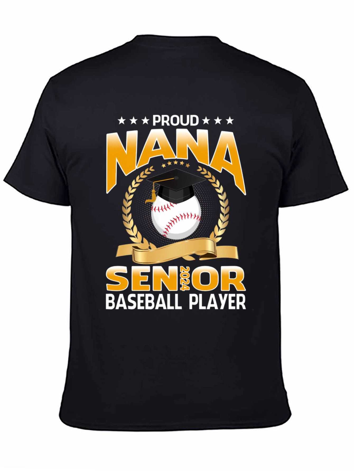 Proud Nana Senior Baseball Player T-Shirt