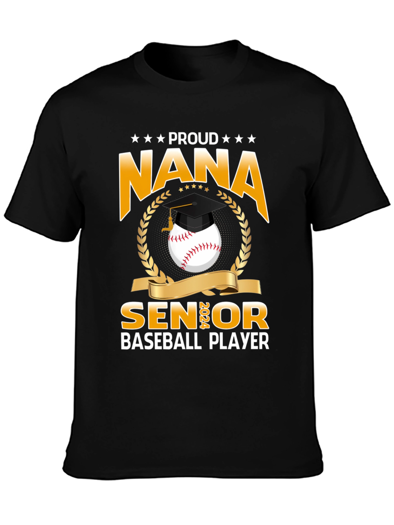 Proud Nana Senior Baseball Player T-Shirt