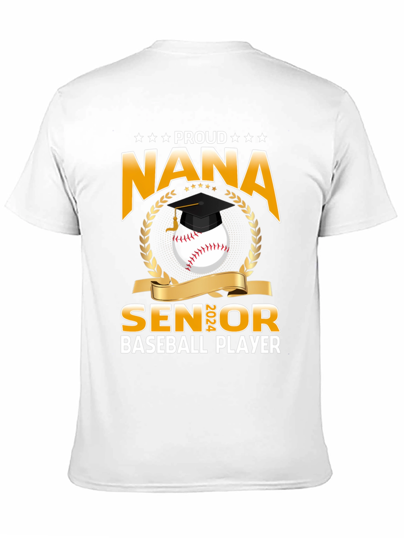 Proud Nana Senior Baseball Player T-Shirt