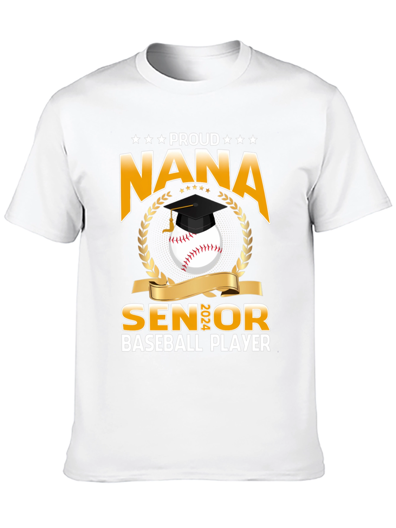 Proud Nana Senior Baseball Player T-Shirt