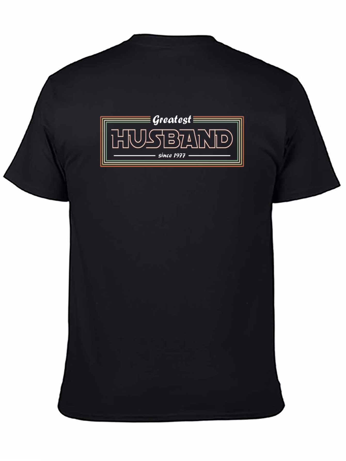 Greatest Husband Since 1977 Black T-Shirt