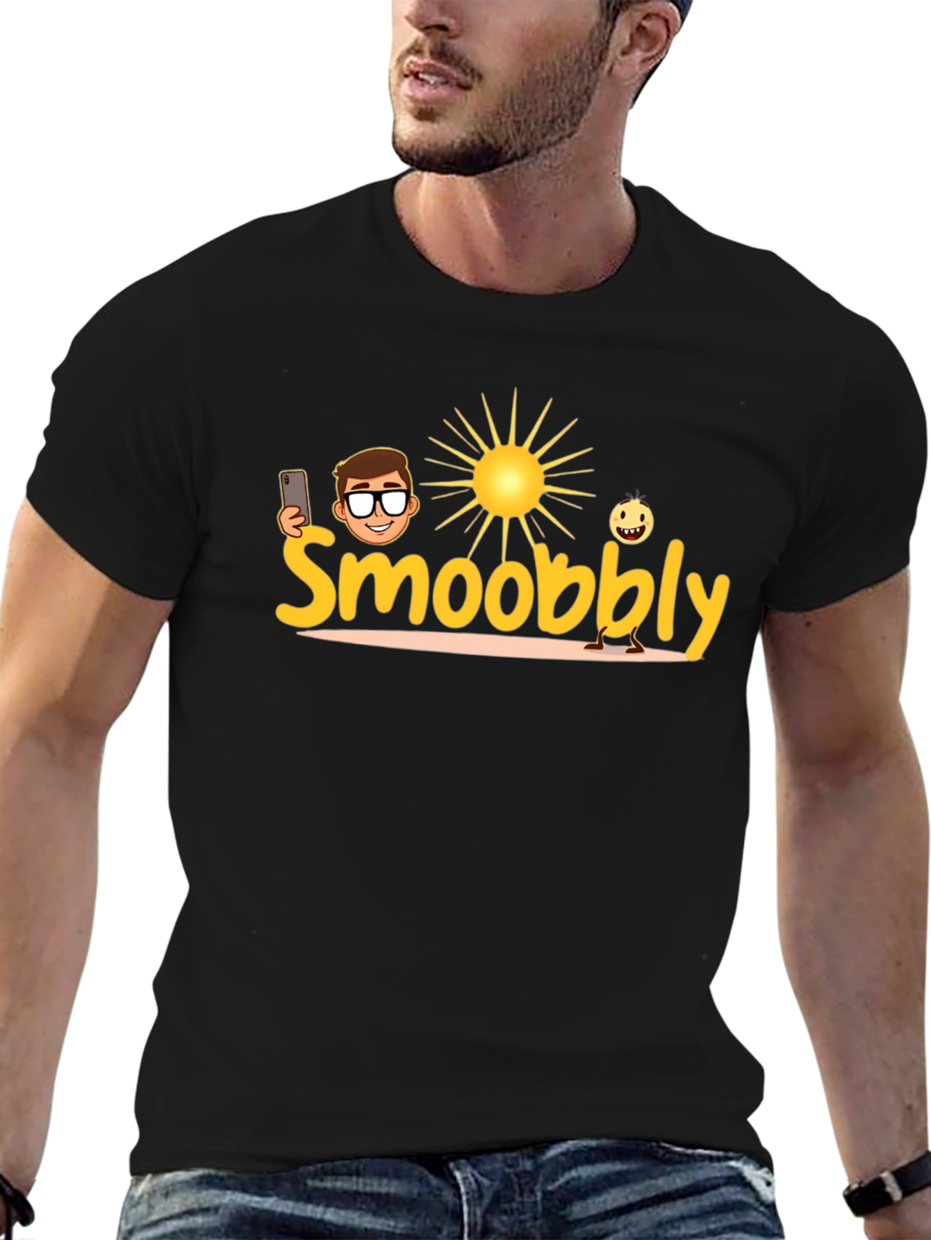 Smoobbly T-Shirt - Black Graphic Tee
