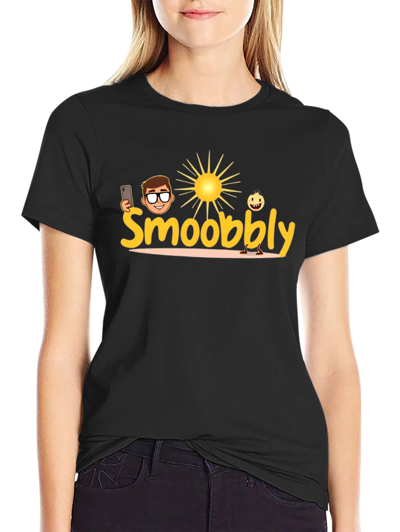 Smoobbly T-Shirt - Black Graphic Tee