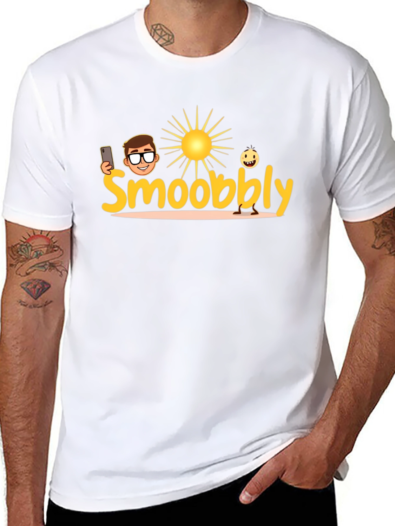 Smoobbly T-Shirt - Black Graphic Tee