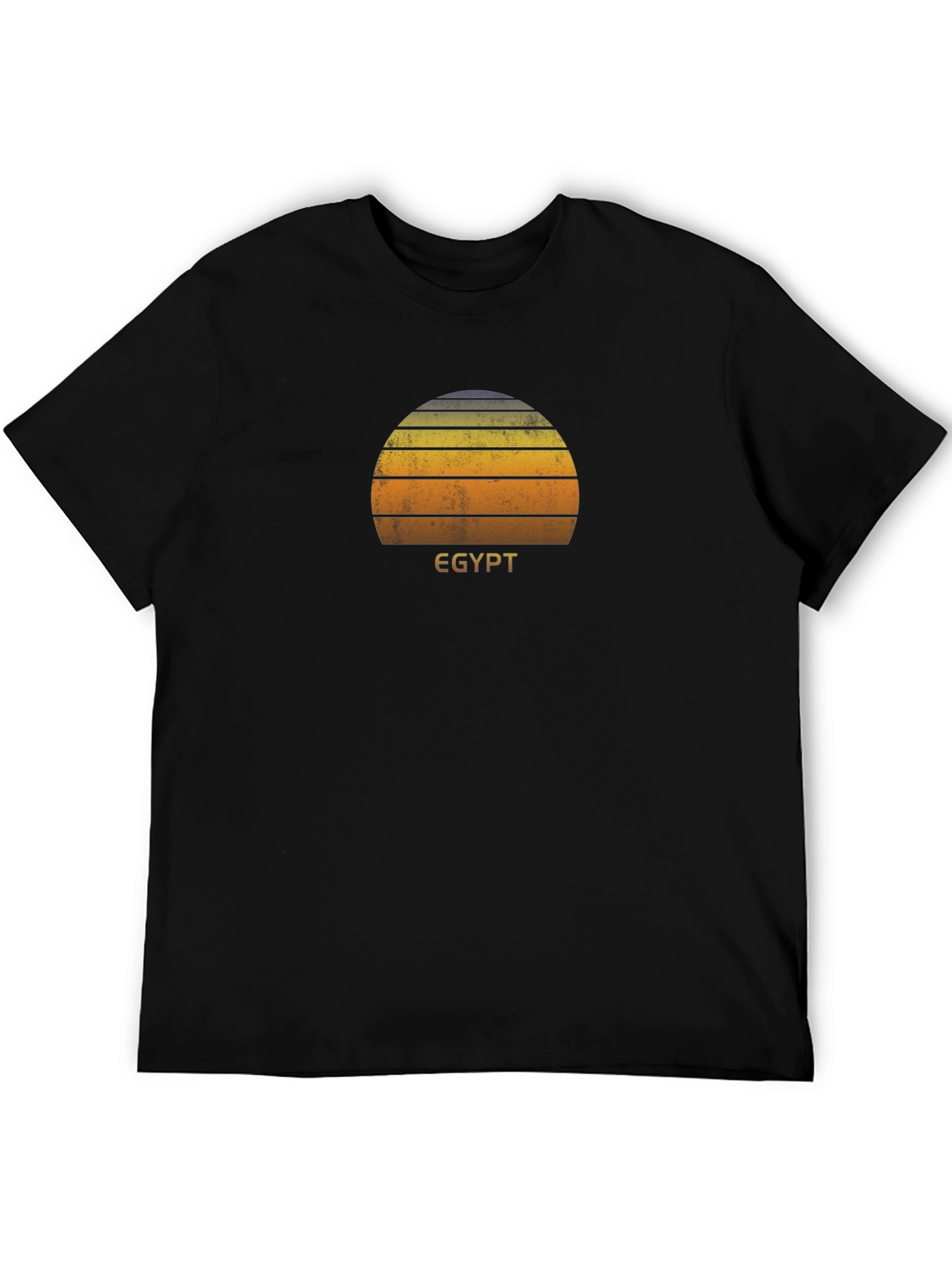 Egypt Sunset Graphic T-Shirt - Black