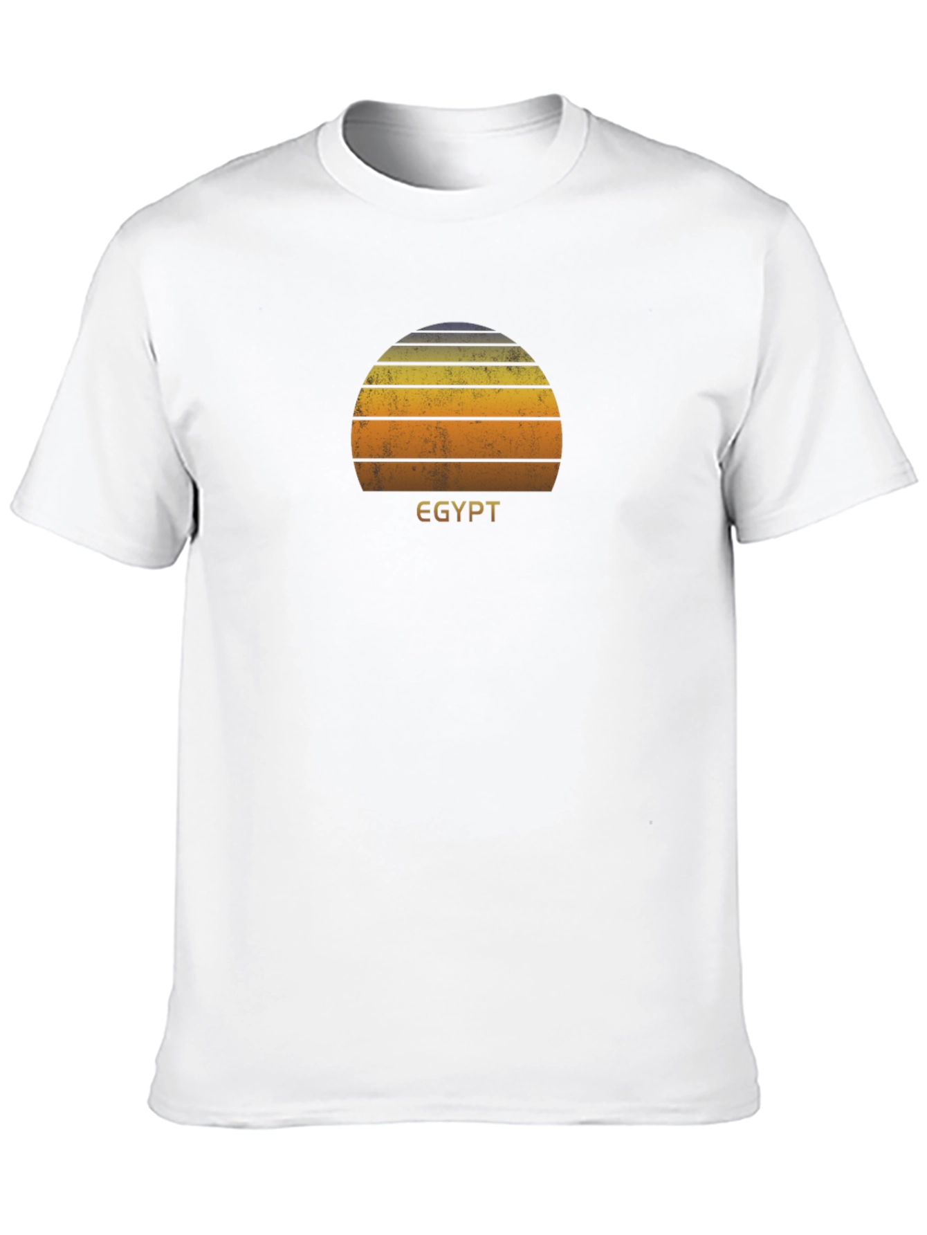 Egypt Sunset Graphic T-Shirt - Black