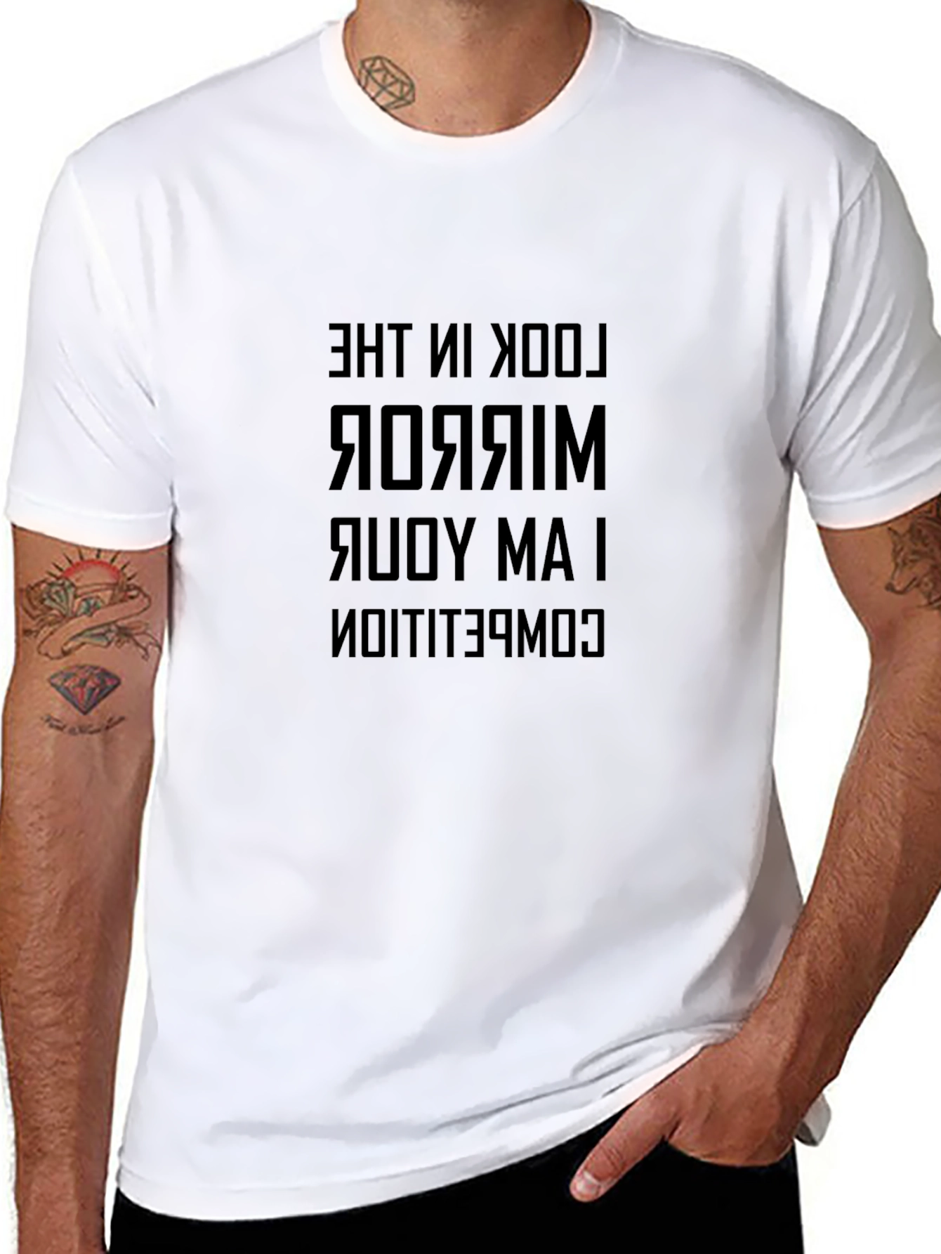 Reflective Statement Graphic Tee - I Am Your Competition