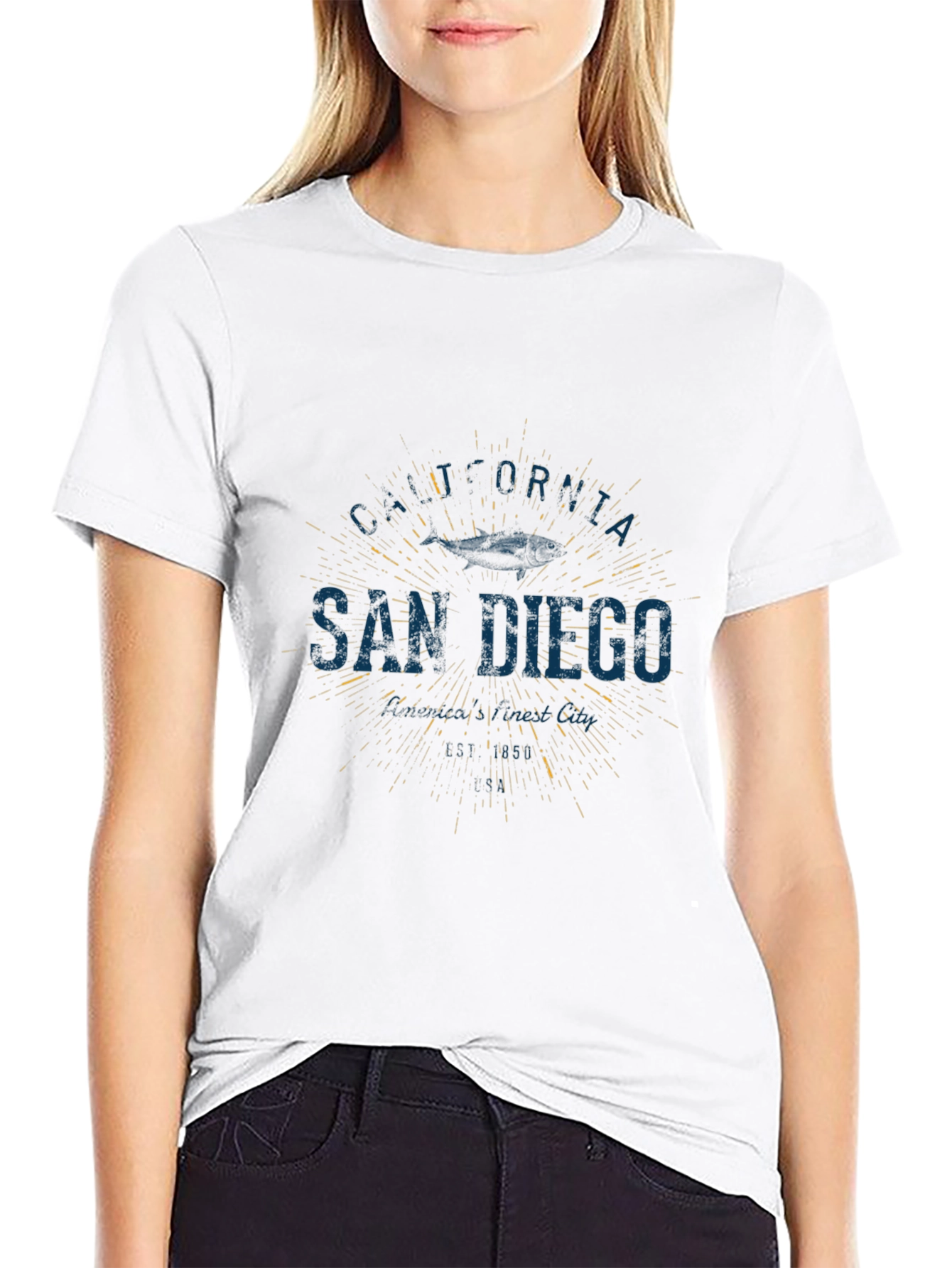 San Diego California Graphic Tee - Classic Style