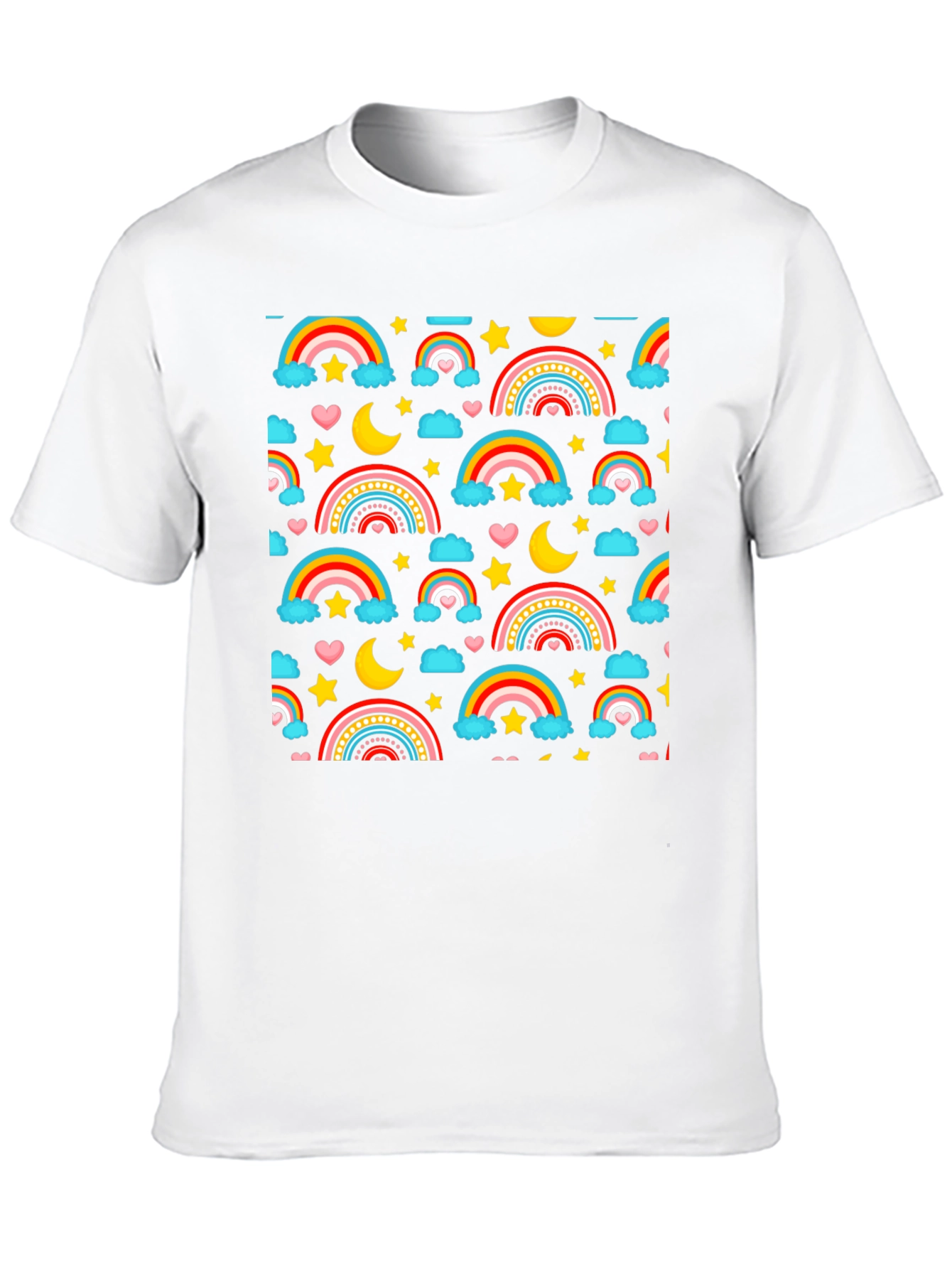 Rainbows Stars & Hearts Graphic Print Tee