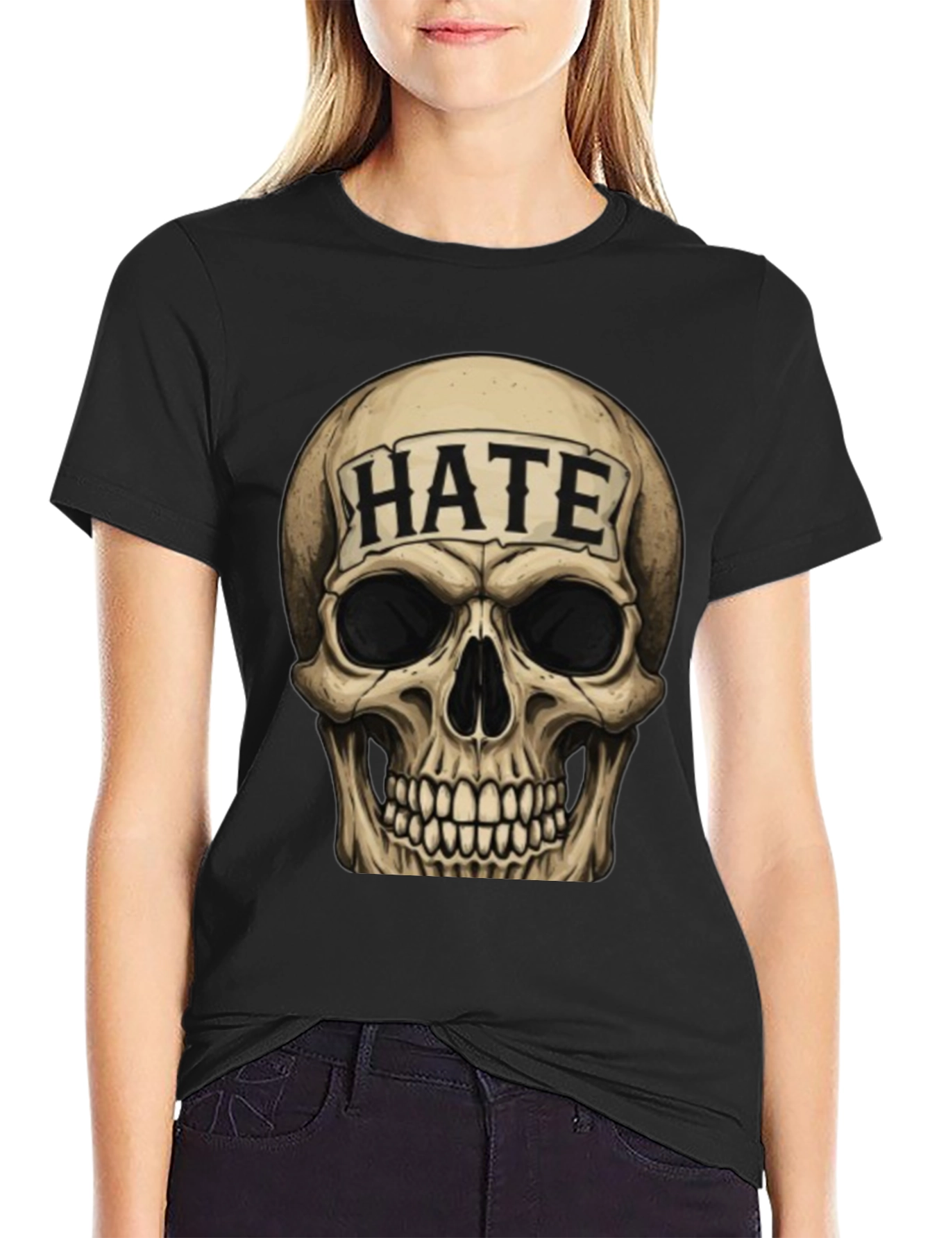 Skull Graphic Print T-Shirt - Express Your Style!