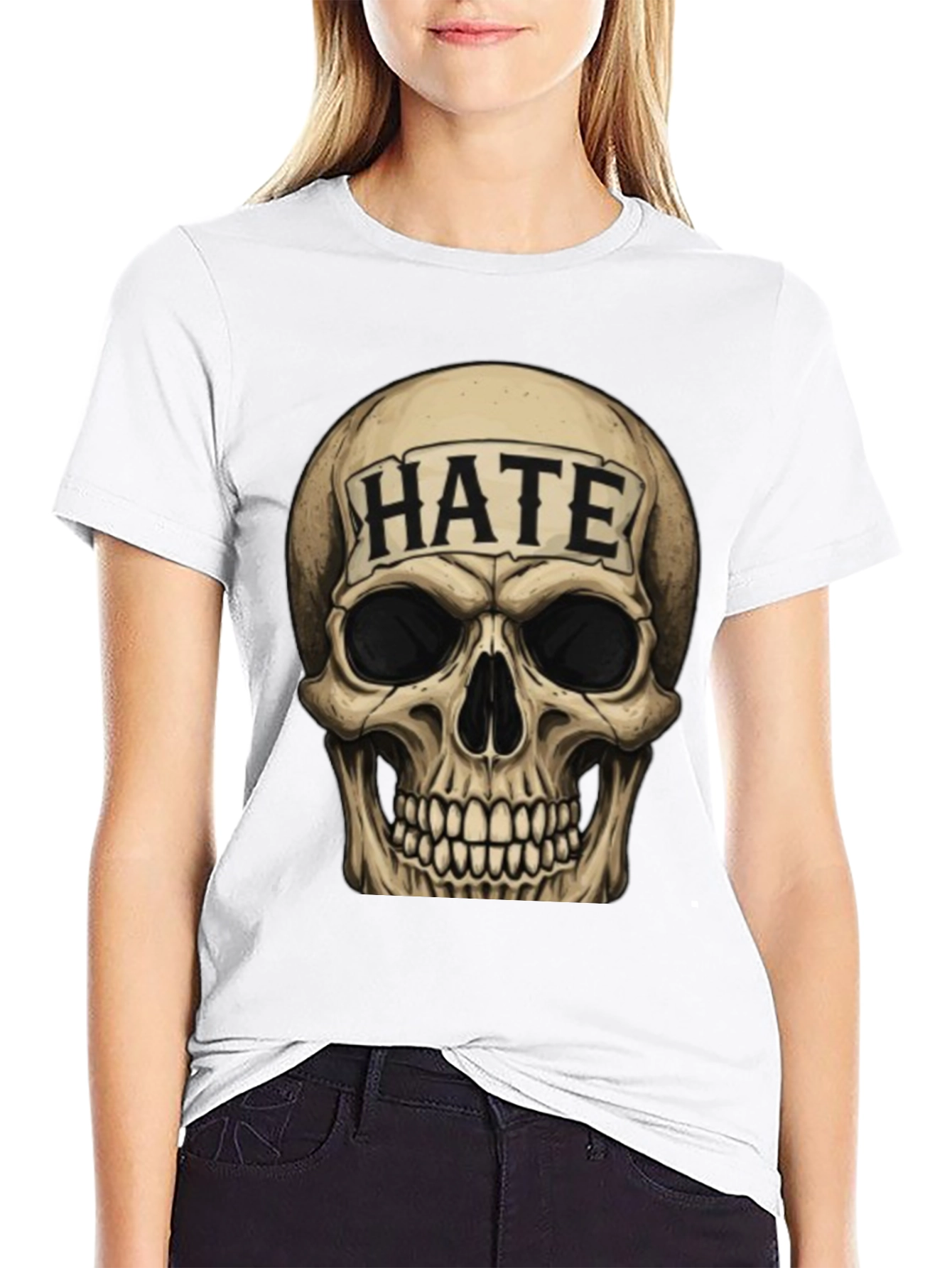 Skull Graphic Print T-Shirt - Express Your Style!