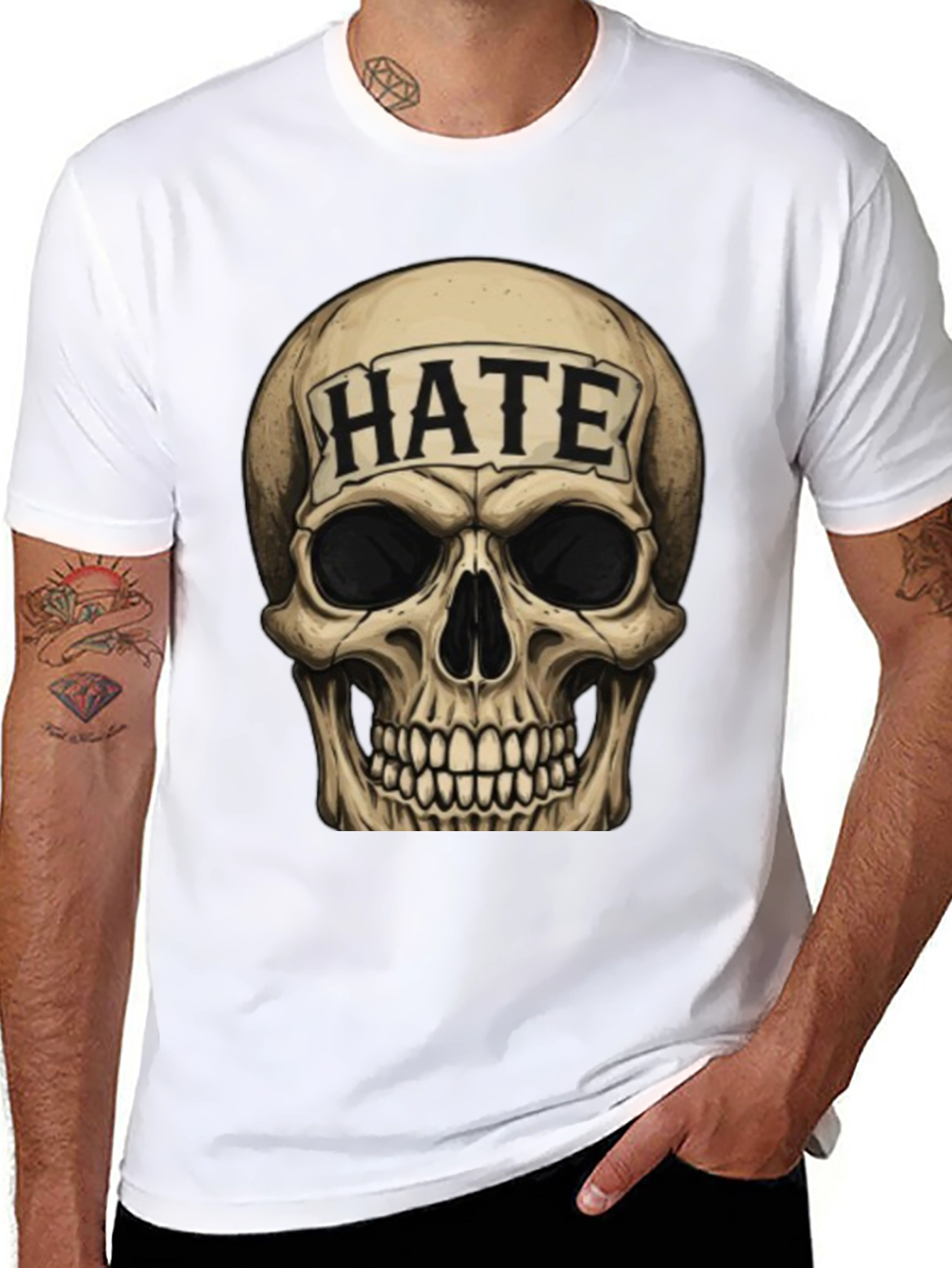 Skull Graphic Print T-Shirt - Express Your Style!