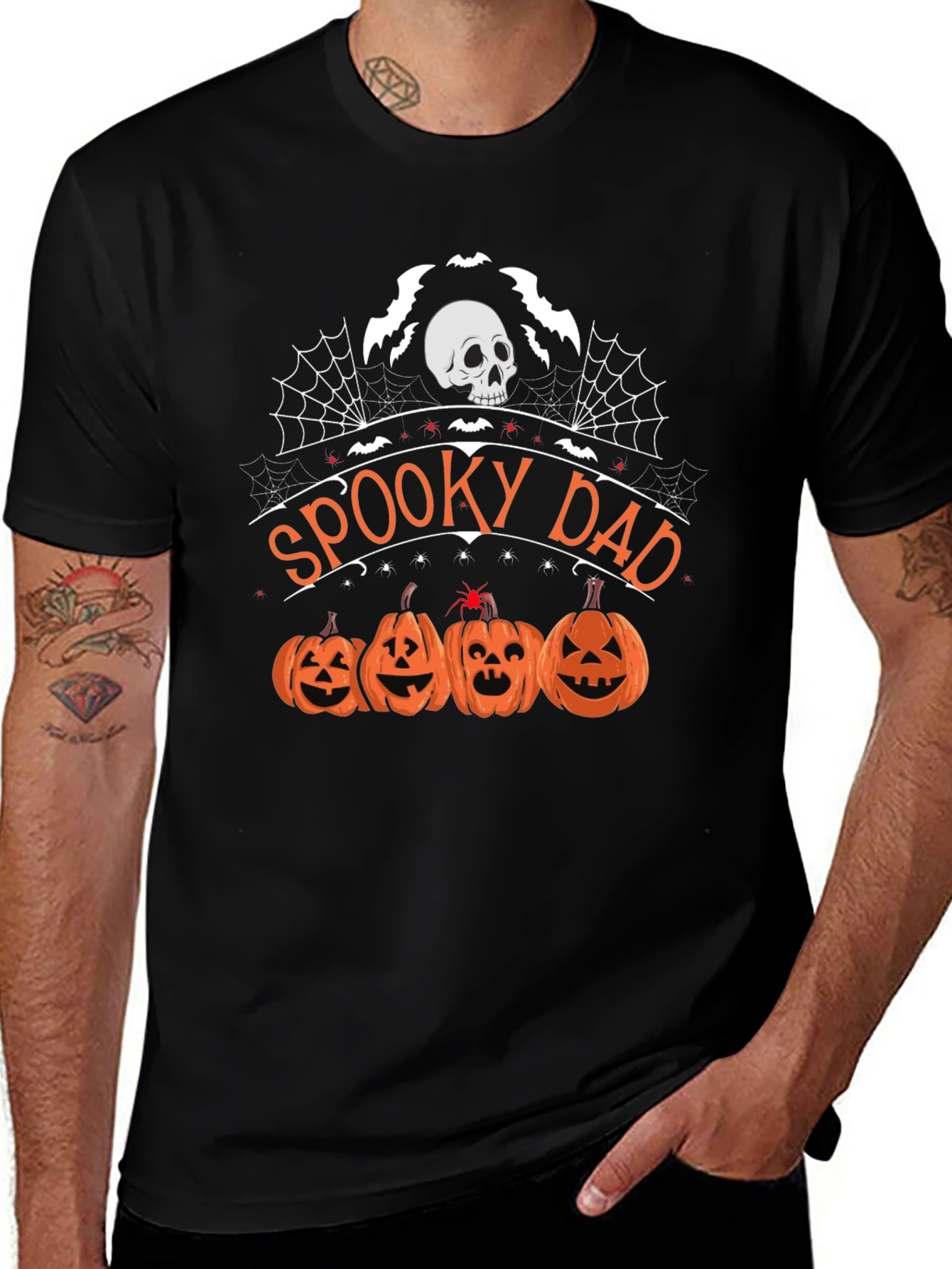 Spooky Dad Halloween Graphic T-Shirt