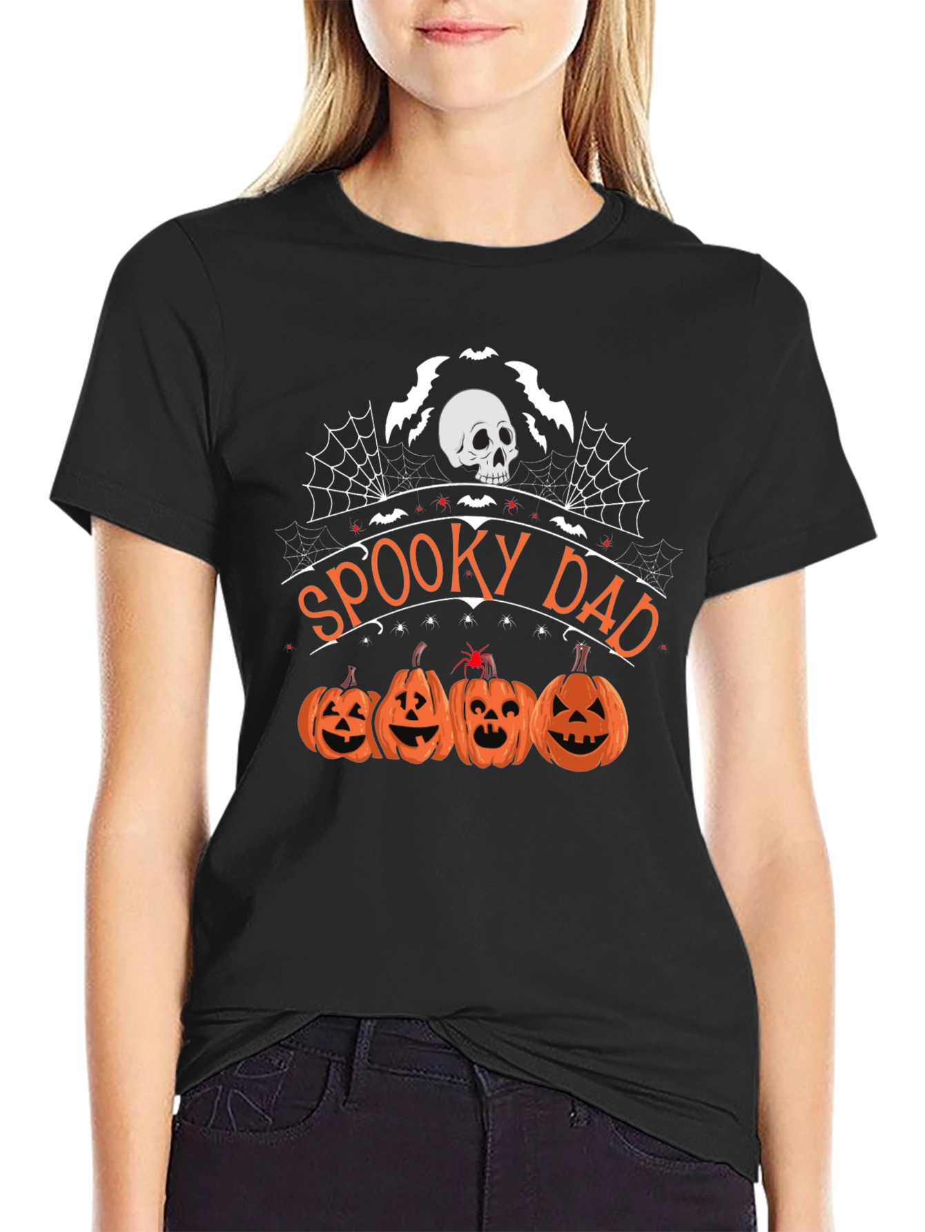 Spooky Dad Halloween Graphic T-Shirt