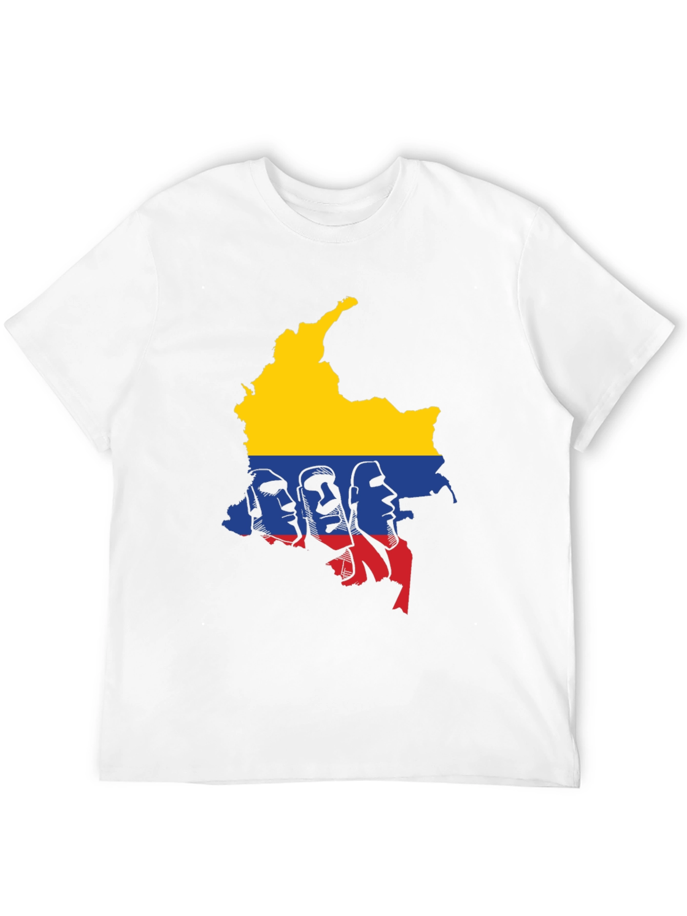 Colombia Map Graphic Tee - Mens Black T-Shirt