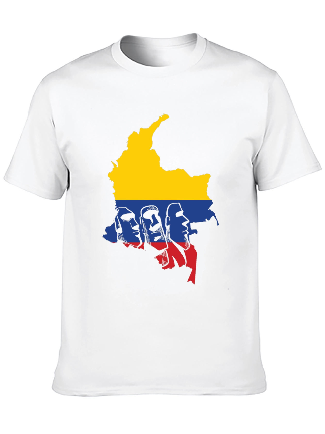Colombia Map Graphic Tee - Mens Black T-Shirt