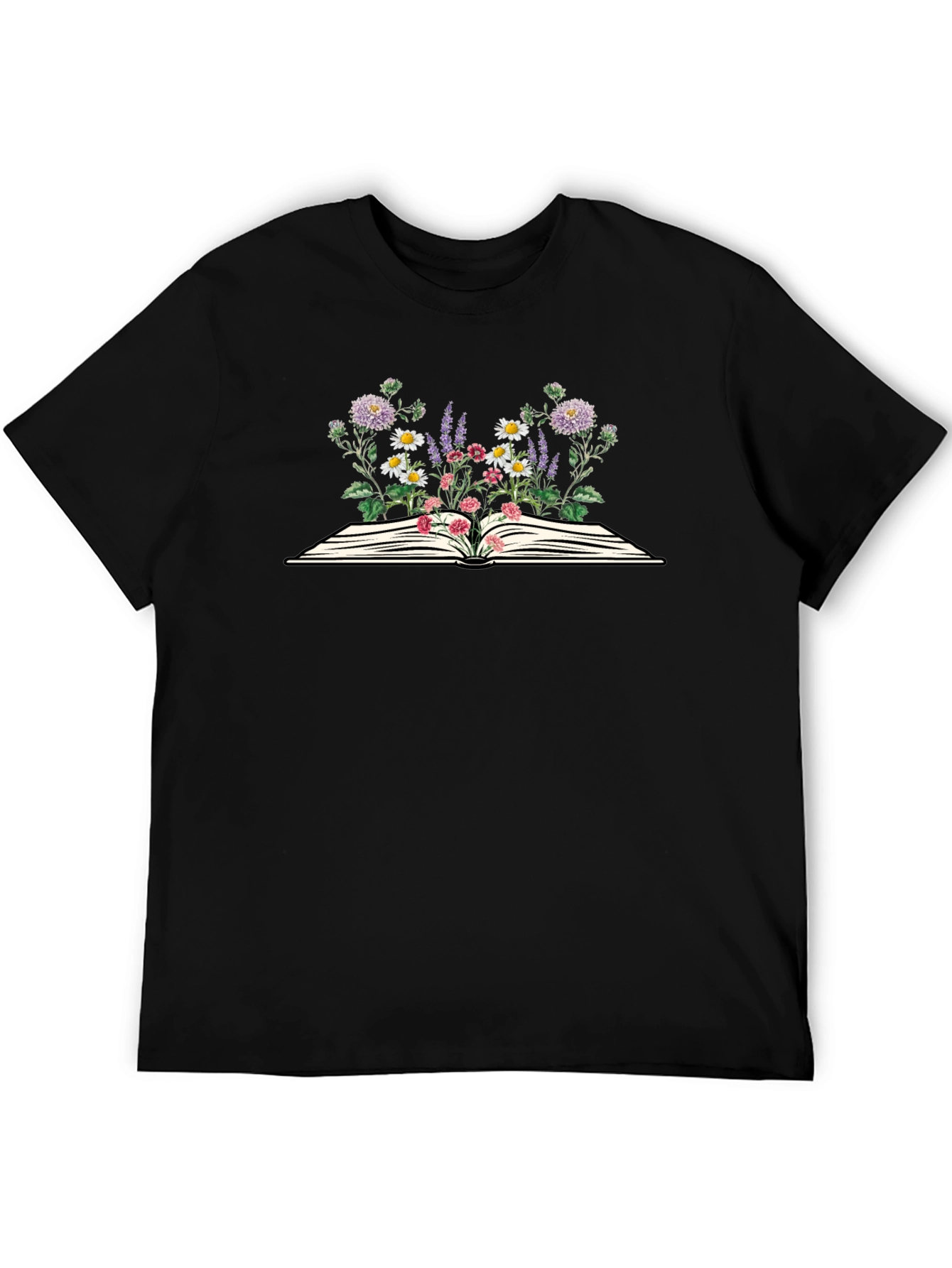 Floral Book T-Shirt - Unisex Graphic Tee