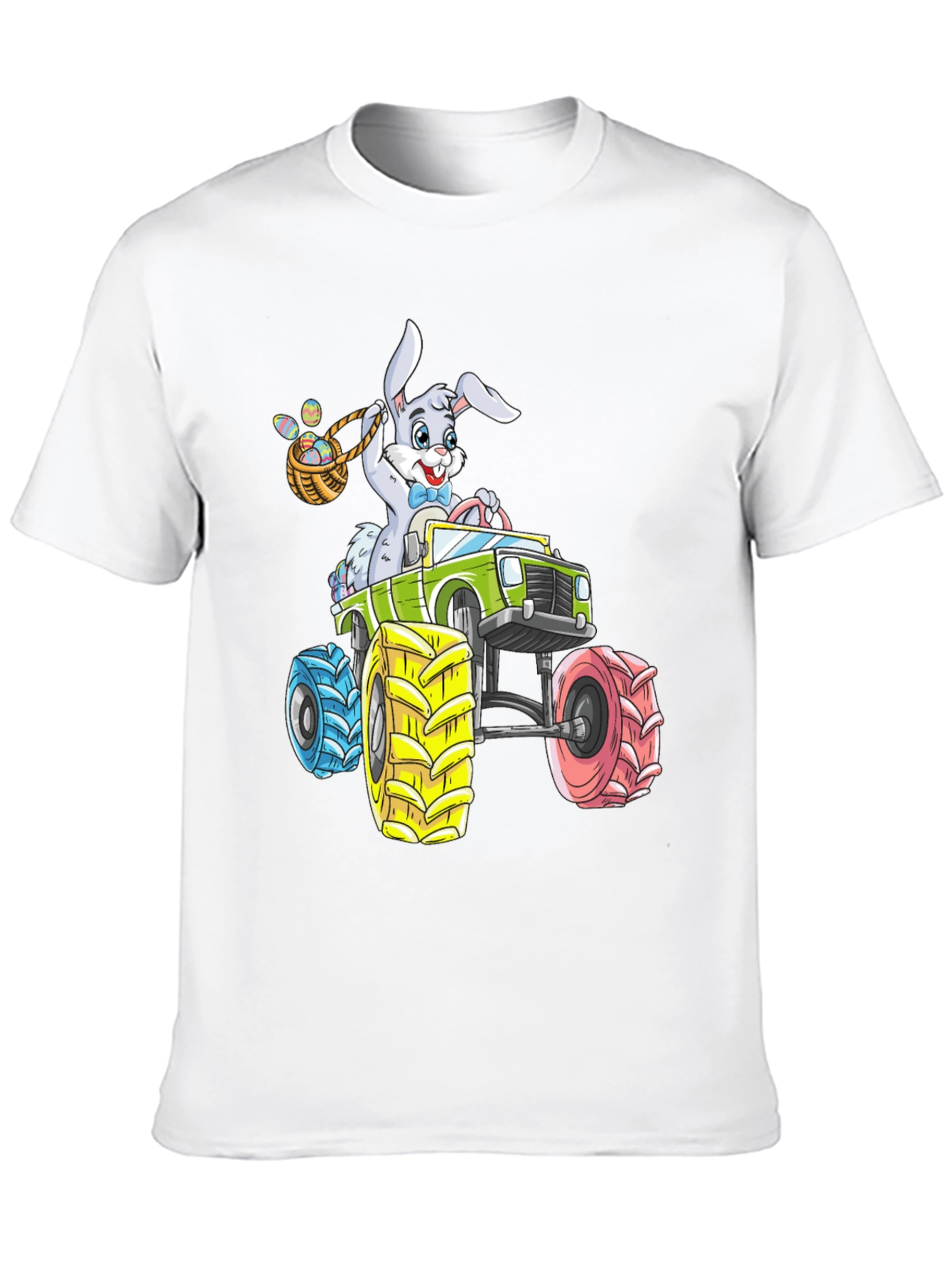 Easter Bunny Monster Truck Graphic T-Shirt