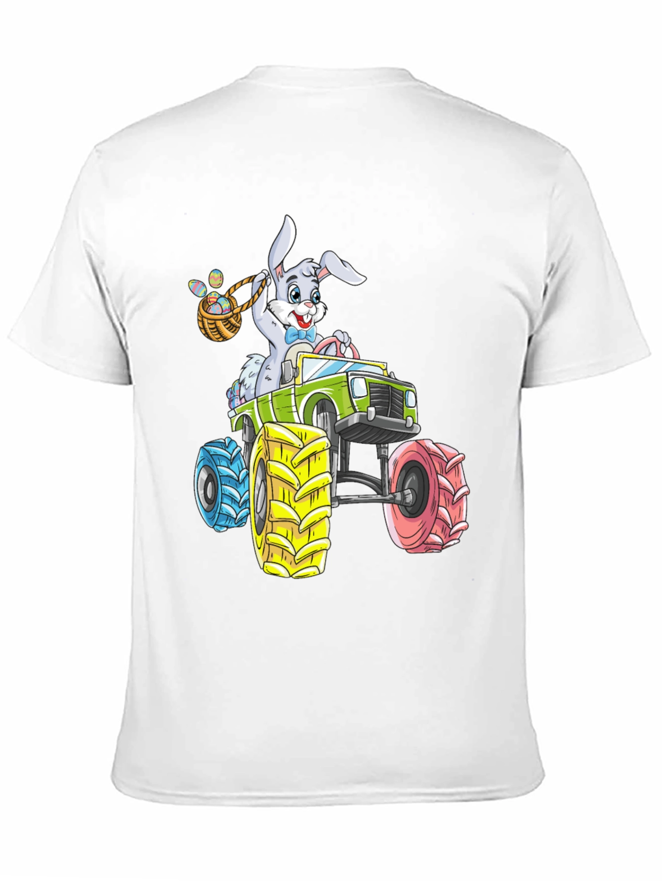 Easter Bunny Monster Truck Graphic T-Shirt