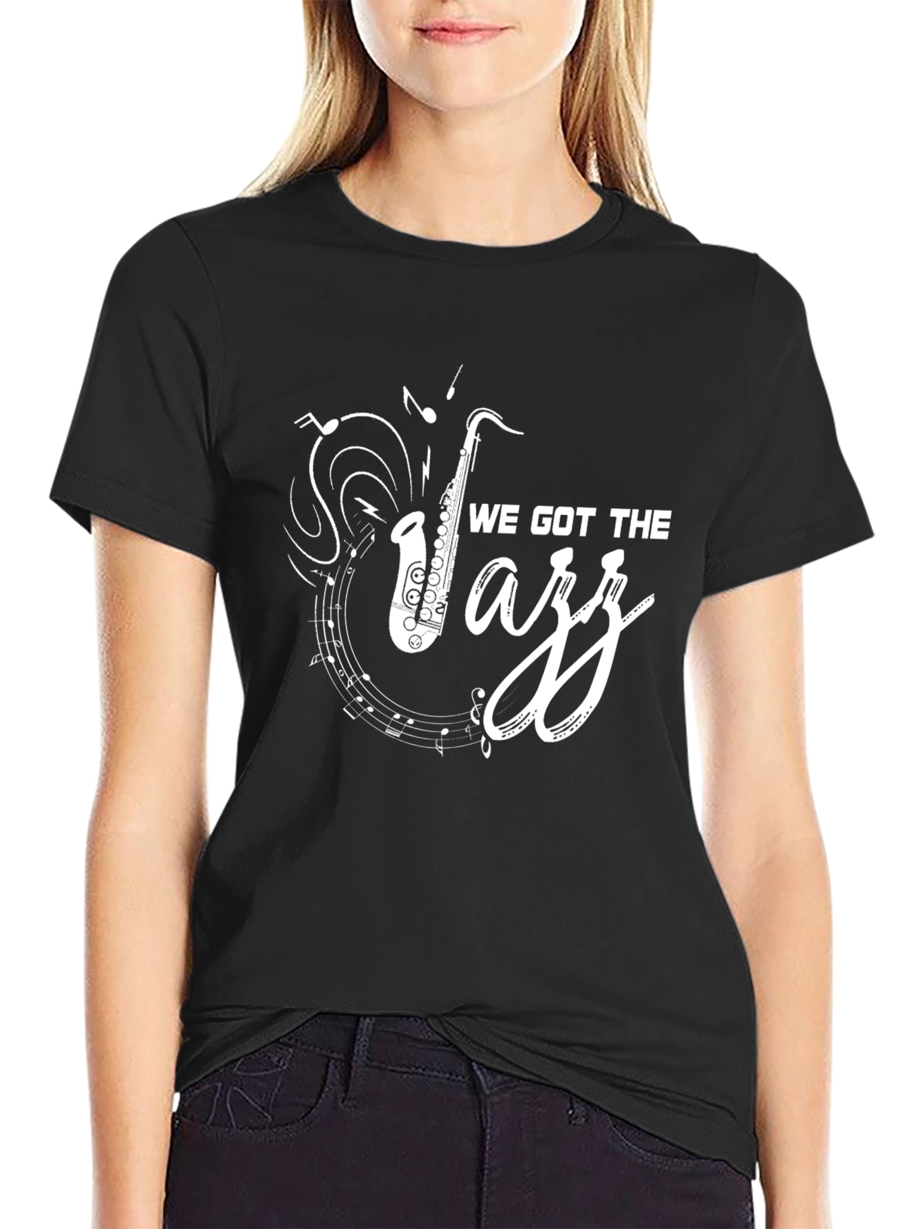 We Got The Jazz Black Graphic Tee