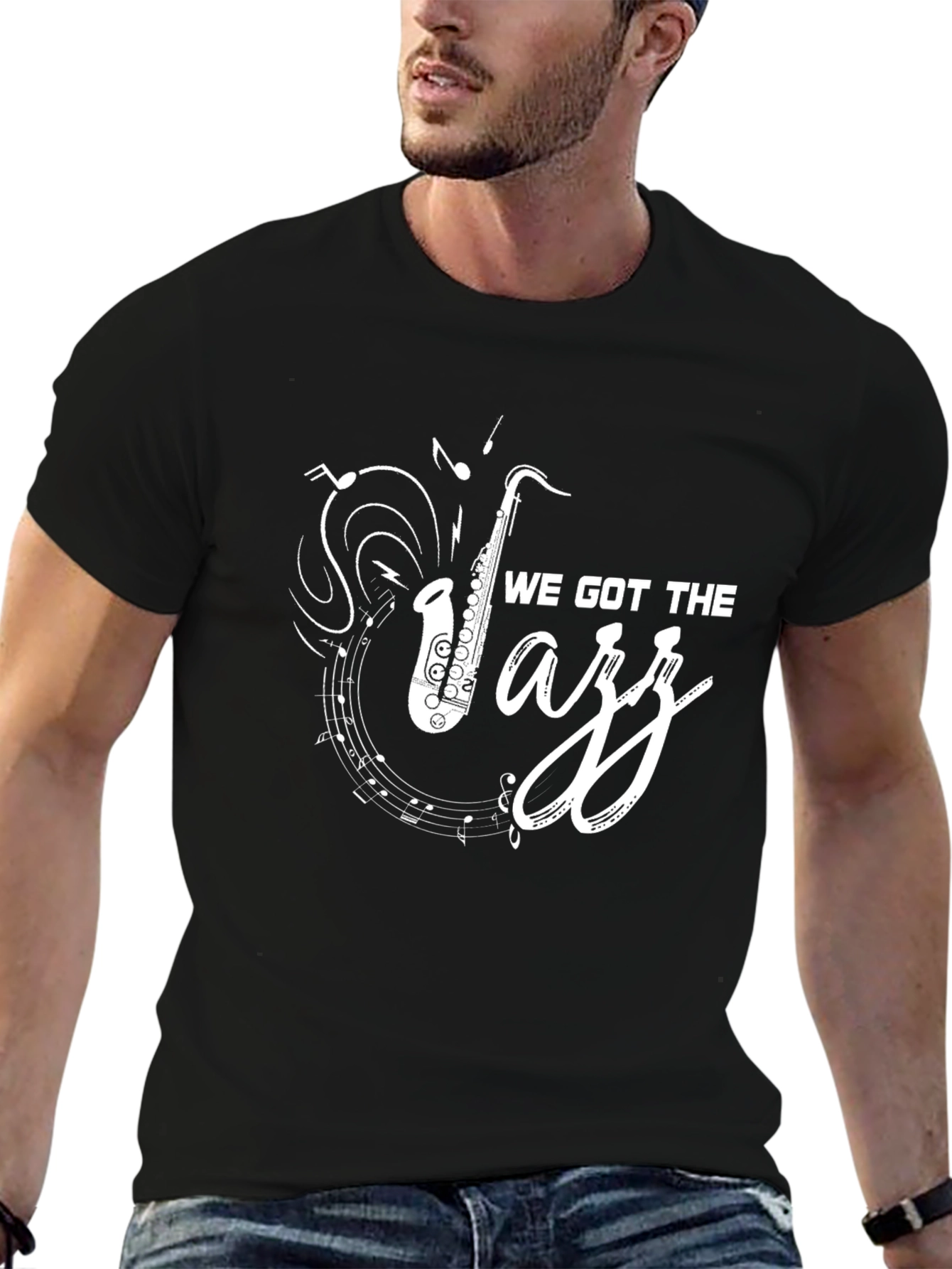 We Got The Jazz Black Graphic Tee
