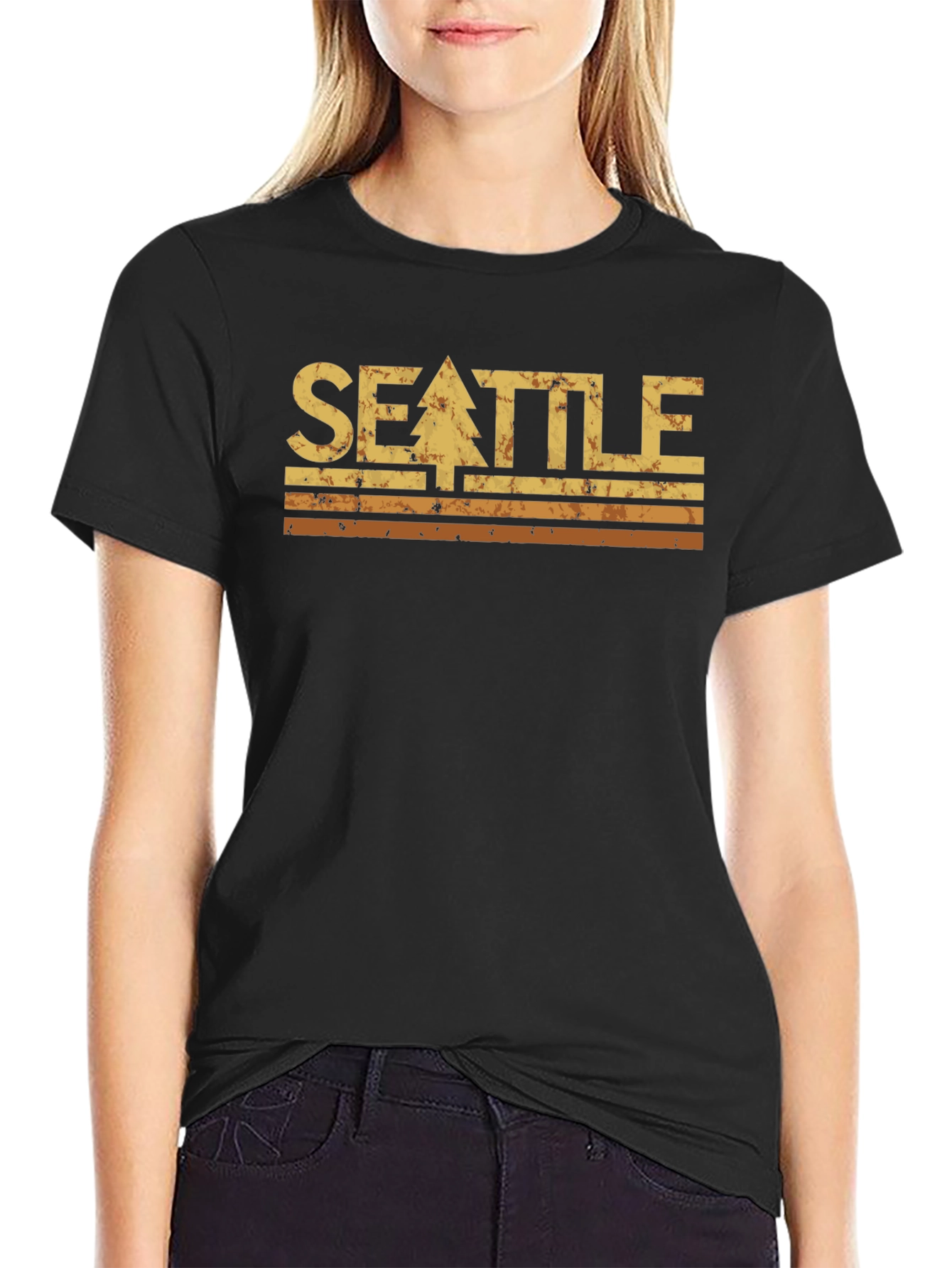 Seattle Tree Retro T-Shirt