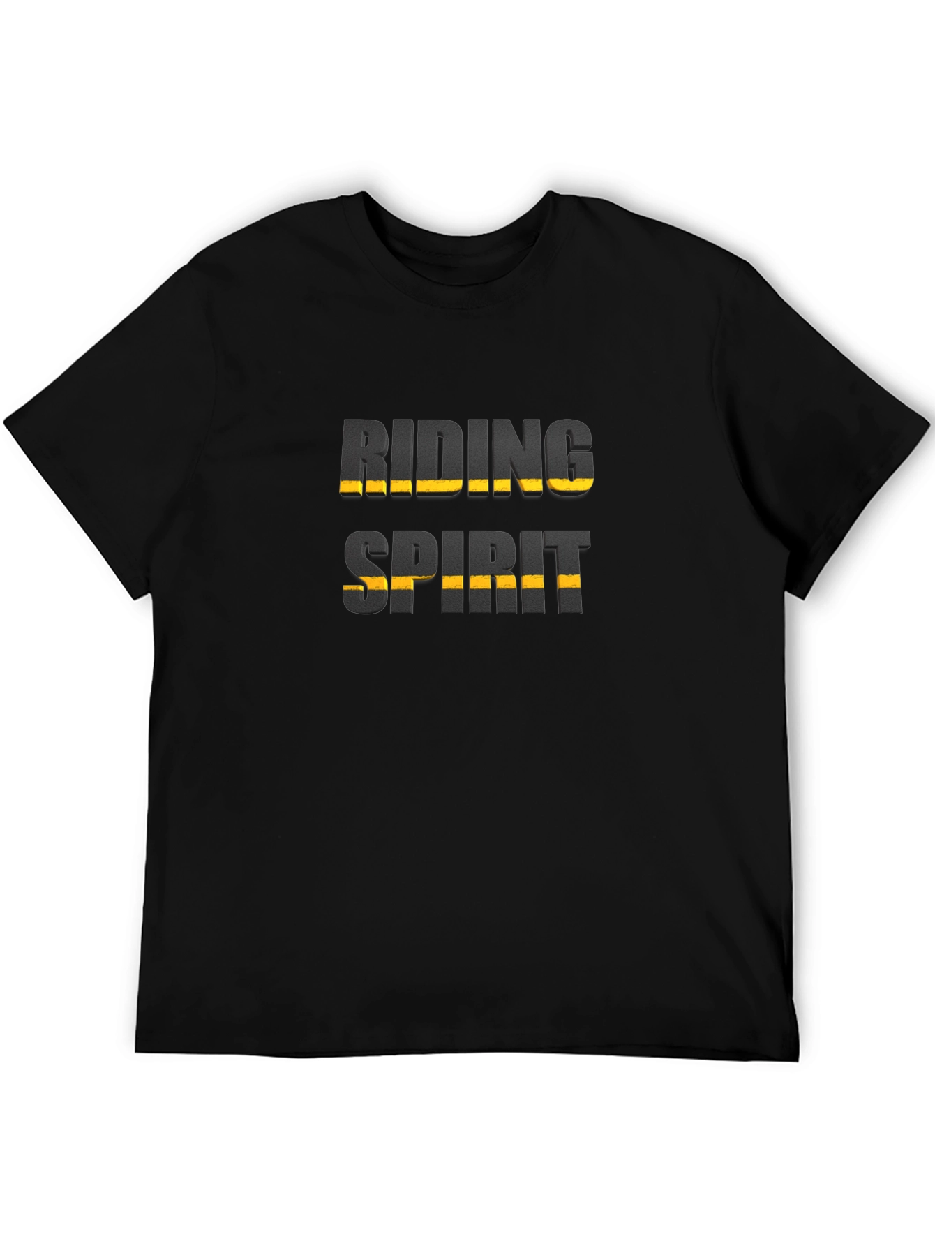 Riding Spirit Black Graphic T-Shirt