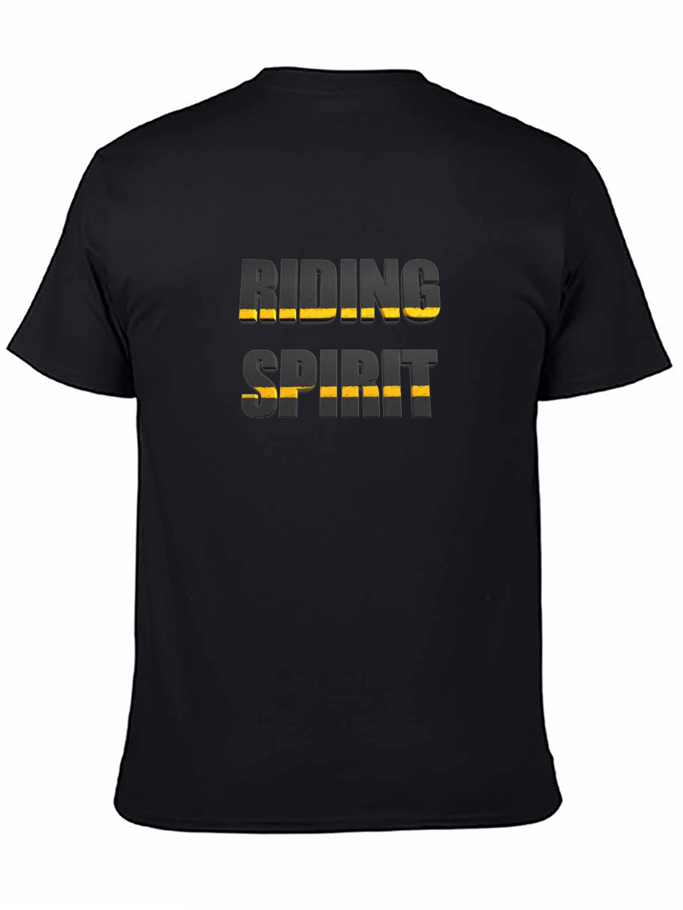 Riding Spirit Black Graphic T-Shirt