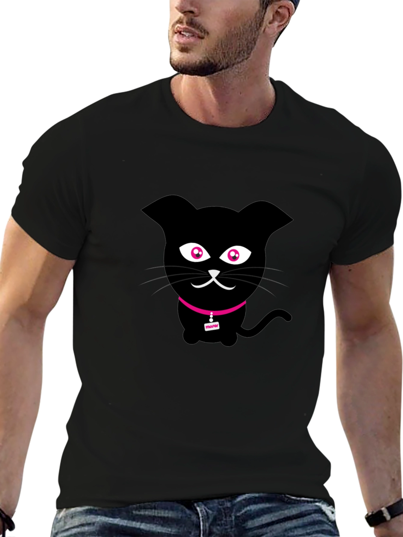 Black Cat Graphic T-Shirt