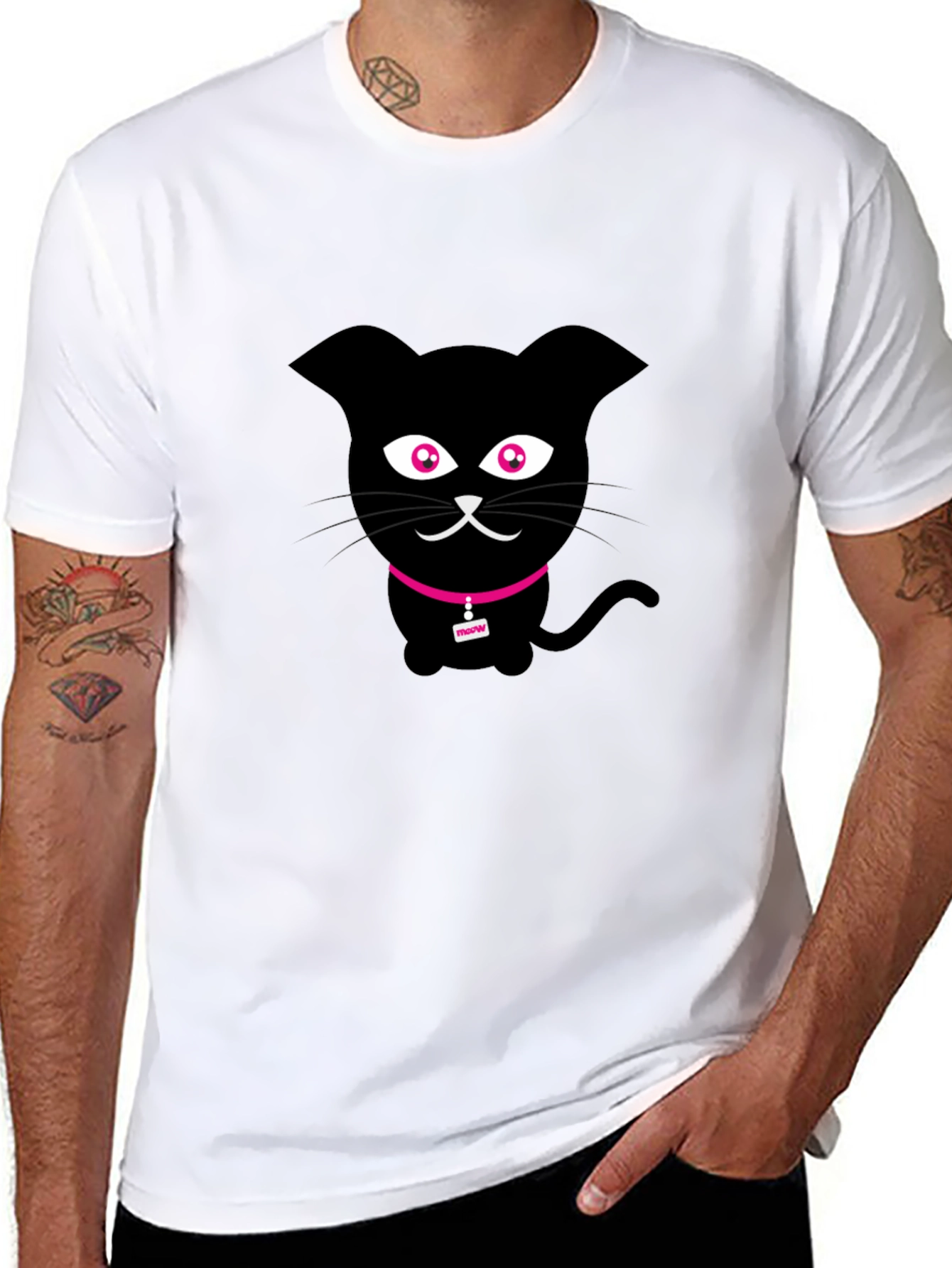 Black Cat Graphic T-Shirt