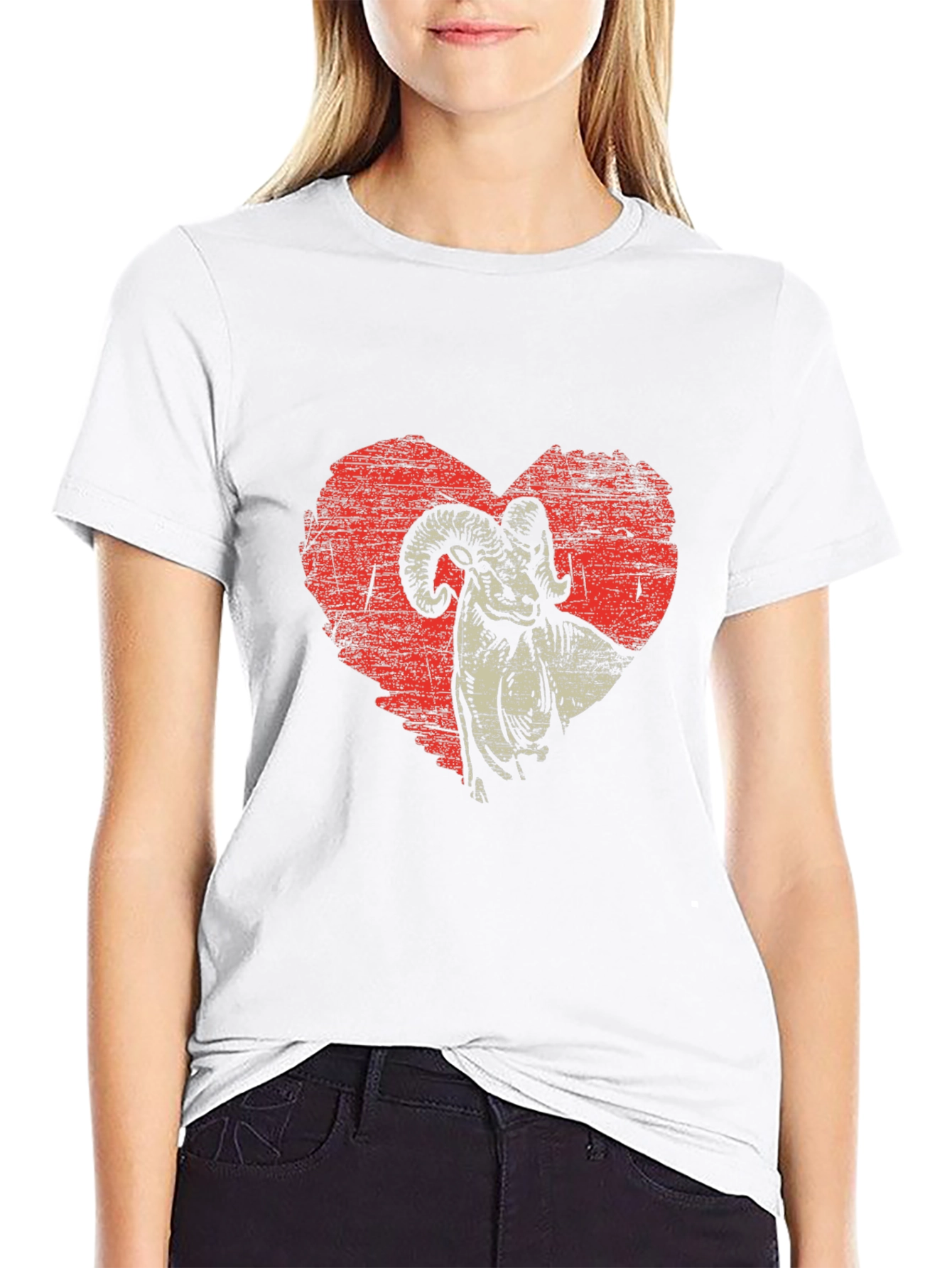 Ram Heart Graphic T-Shirt - Mens Black Tee