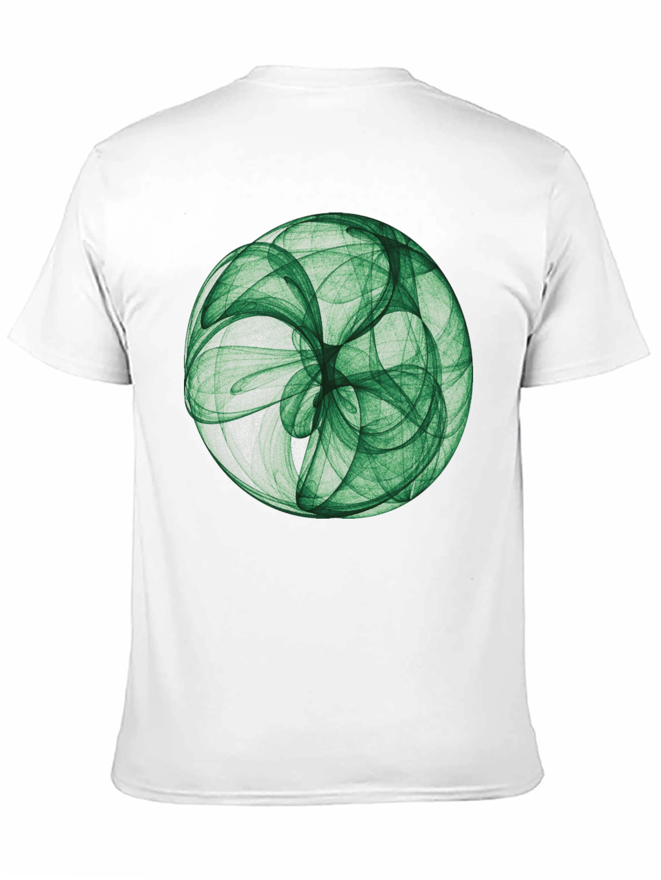 Abstract Green Sphere Graphic T-Shirt