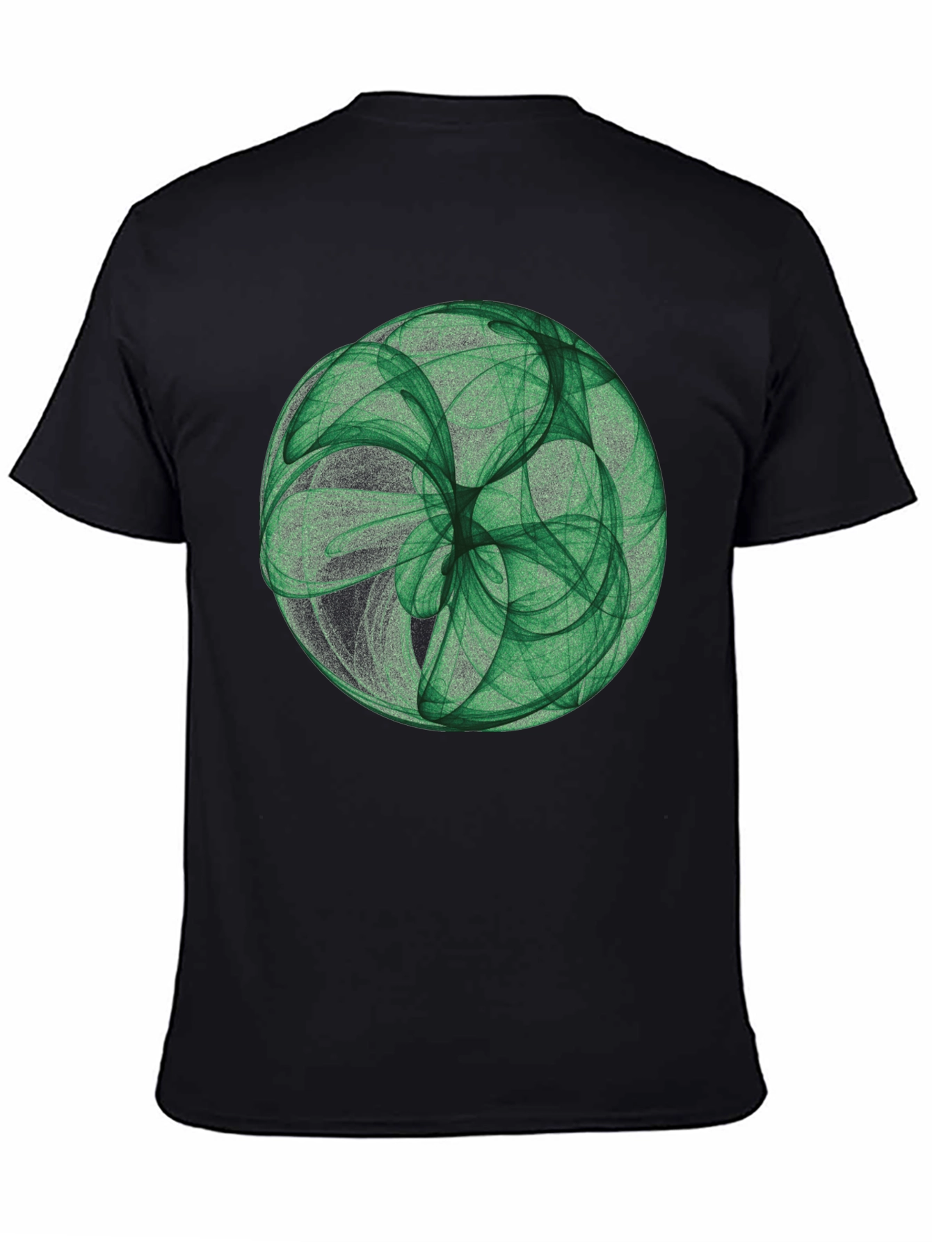 Abstract Green Sphere Graphic T-Shirt